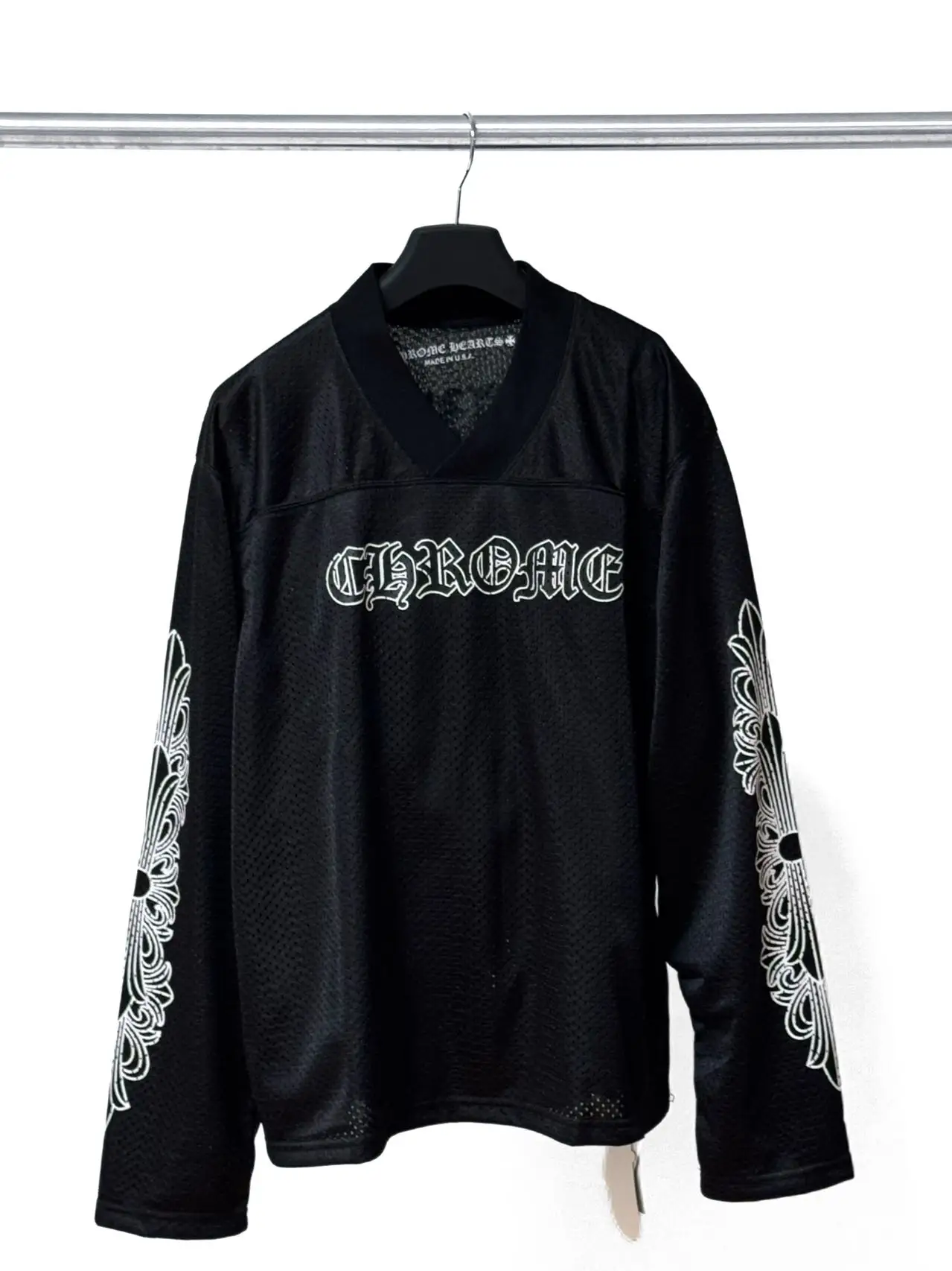 Logo-Jacquard Mesh Hockey Jersey D16519847