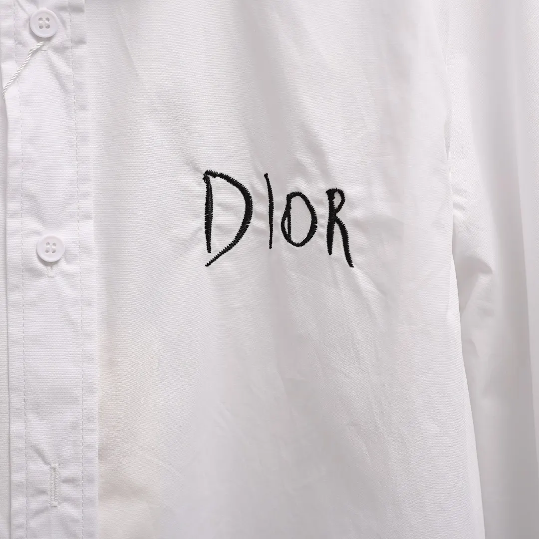 Logo-Embroidered Cotton-Blend Poplin Shirt D16521350 — view 4