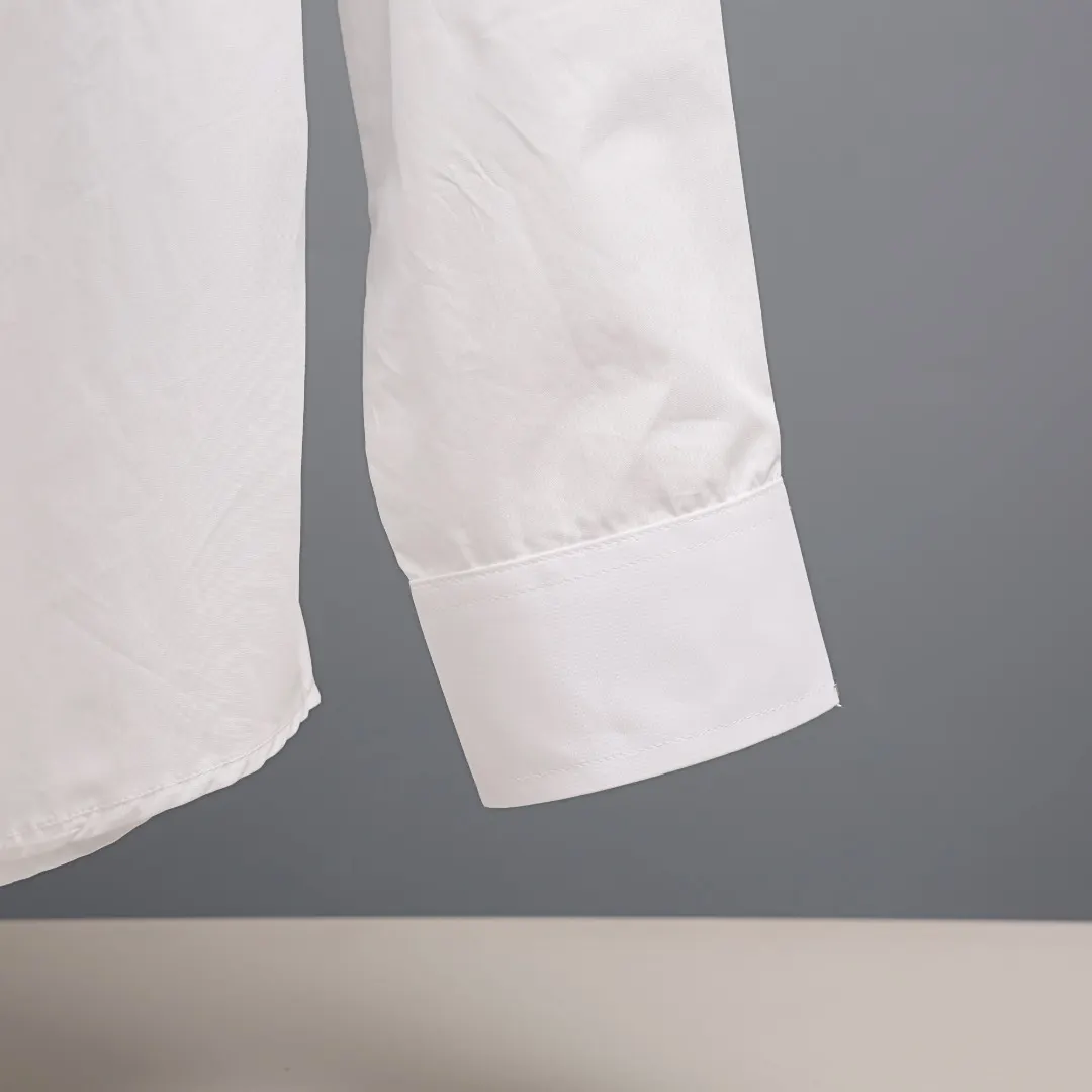 Logo-Embroidered Cotton-Blend Poplin Shirt D16521350 — view 5
