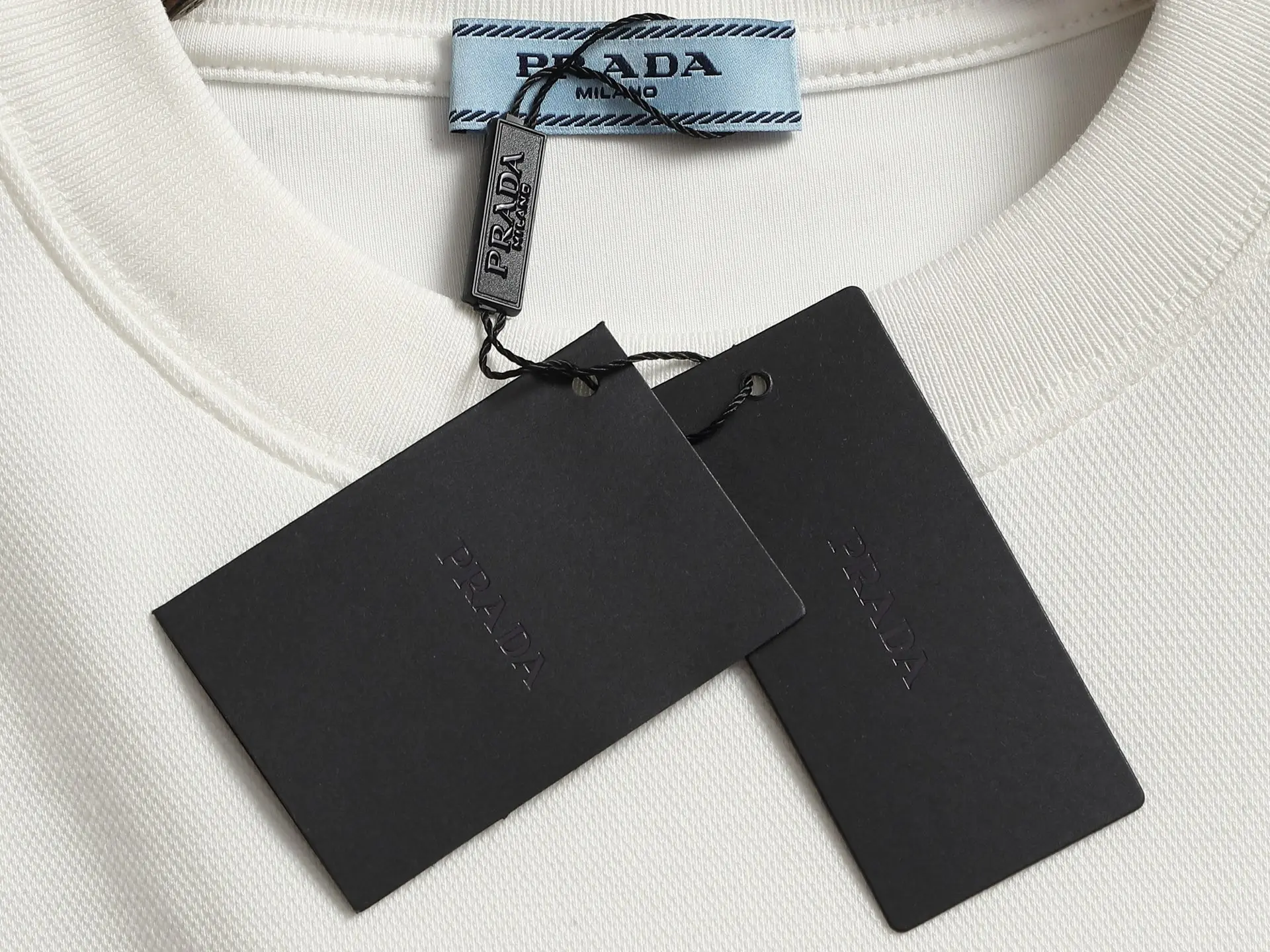 Enamel Triangle Logo Crew-Neck Sweatshirt D17021962 — view 6
