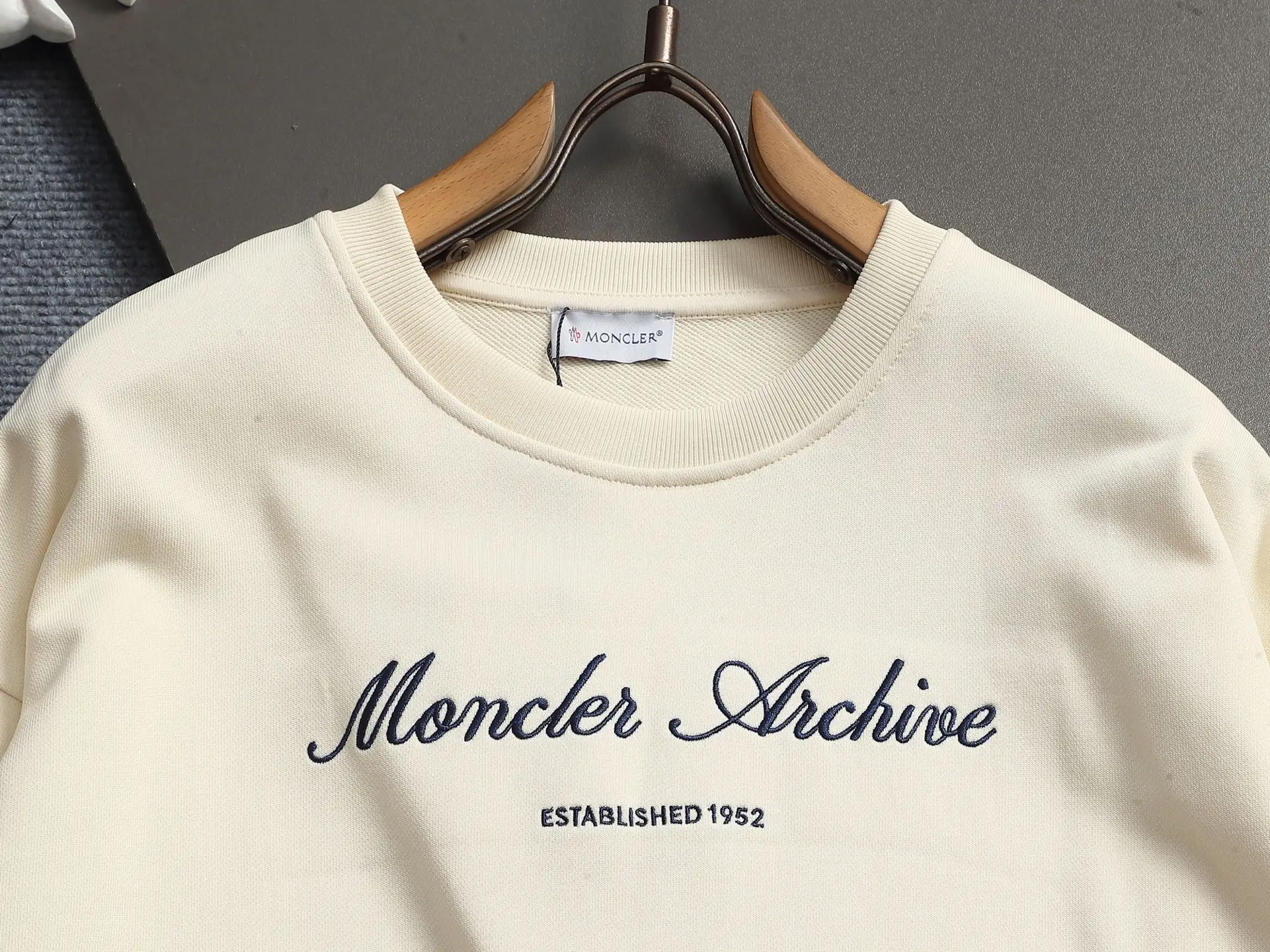 Moncler Archive Logo Crew-Neck Sweatshirt D17021948 — view 2
