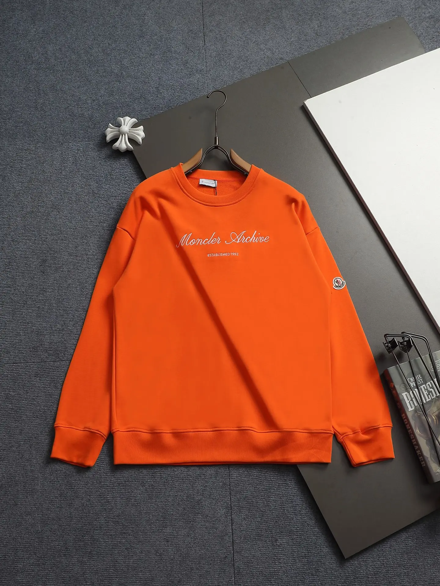 Moncler Archive Logo Embroidered Sweatshirt D17021947