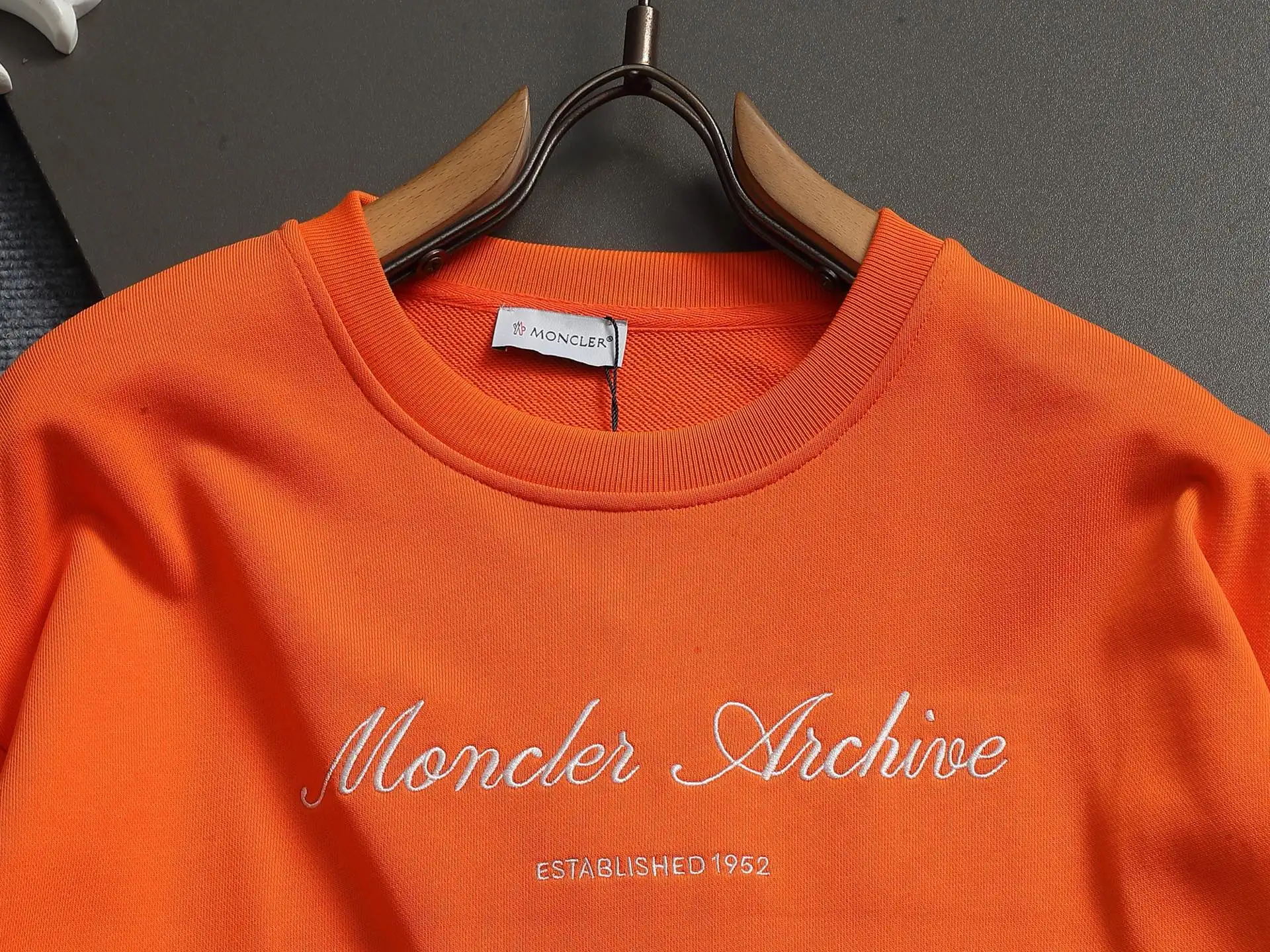 Moncler Archive Logo Embroidered Sweatshirt D17021947 — view 2