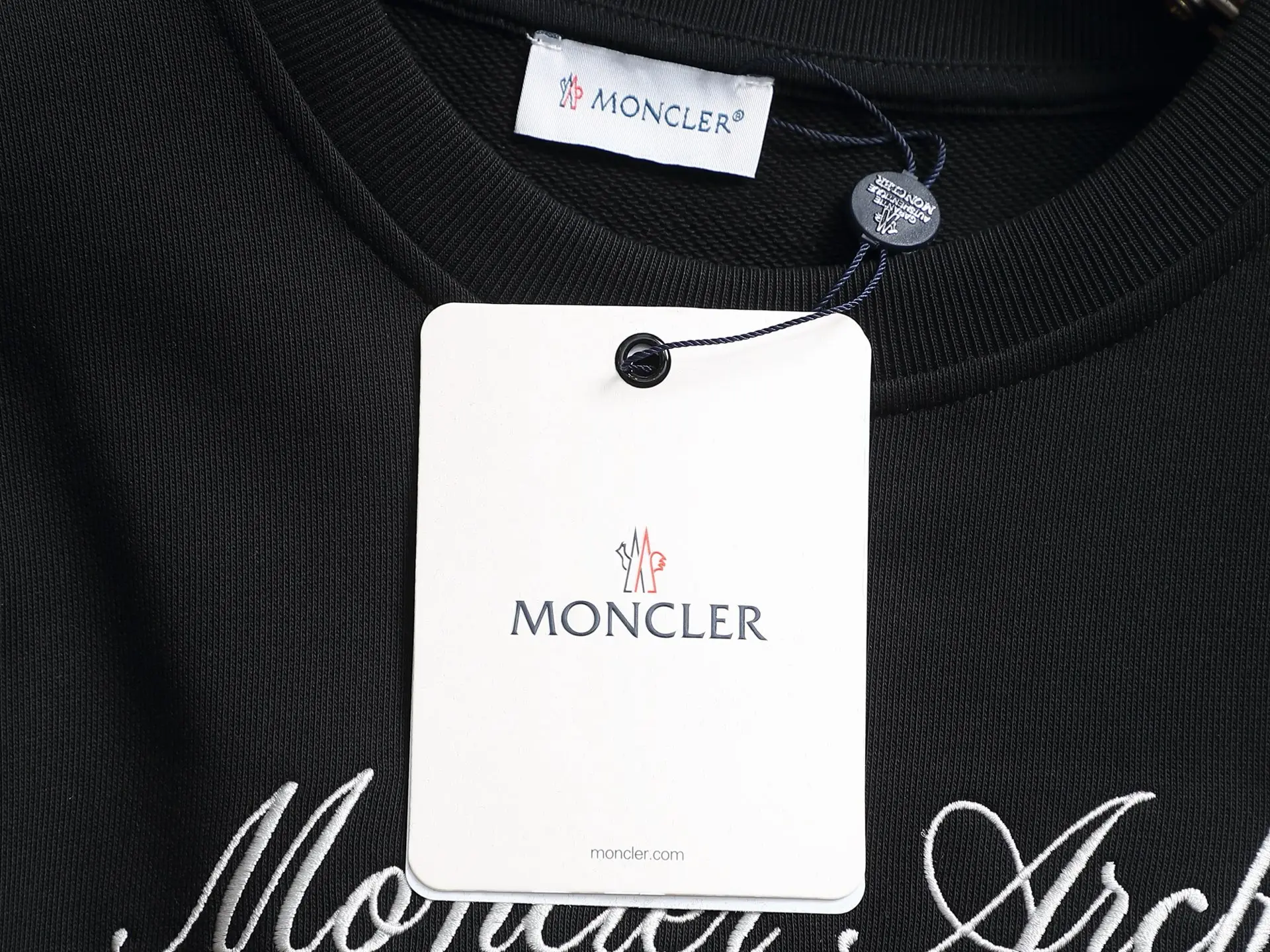 Moncler Archive Logo Embroidered Sweatshirt D17021949 — view 6