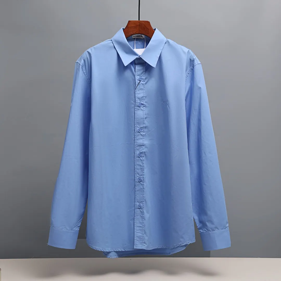Embroidered Logo Poplin Long-Sleeve Shirt D17021351