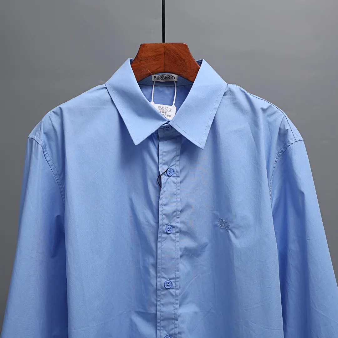 Embroidered Logo Poplin Long-Sleeve Shirt D17021351 — view 3