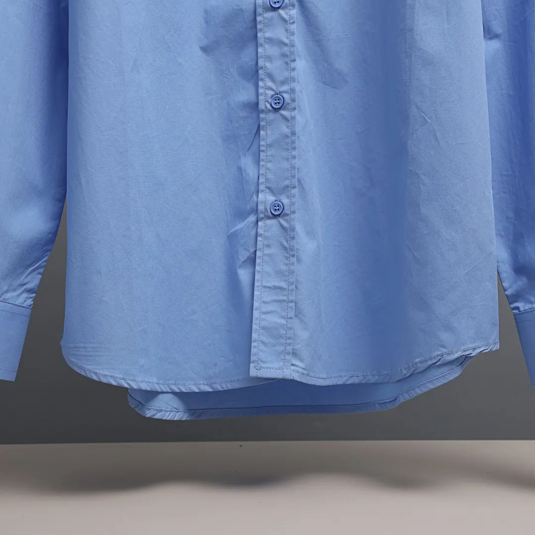 Embroidered Logo Poplin Long-Sleeve Shirt D17021351 — view 8