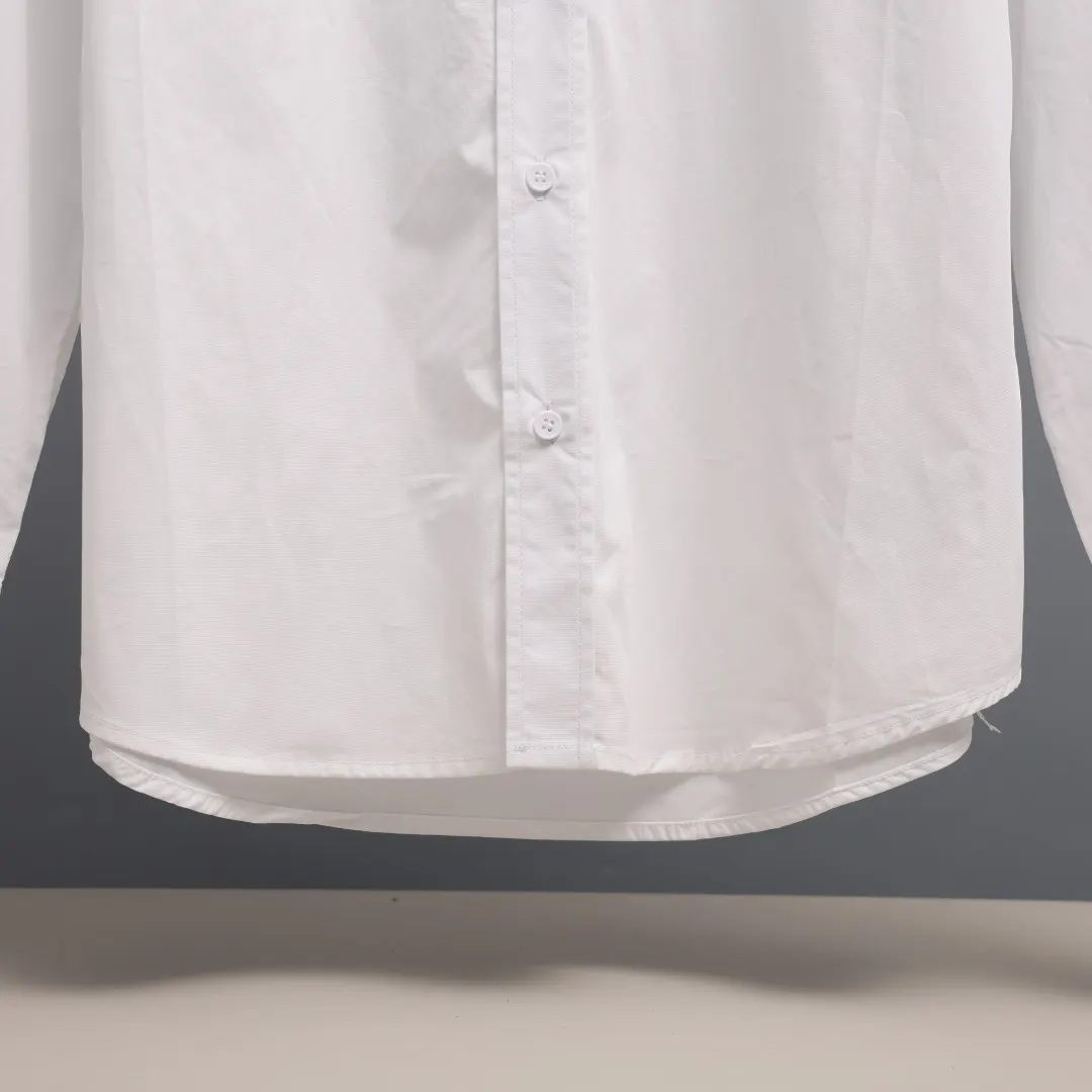 Embroidered Logo Poplin Shirt with Check Lining D17021352 — view 8