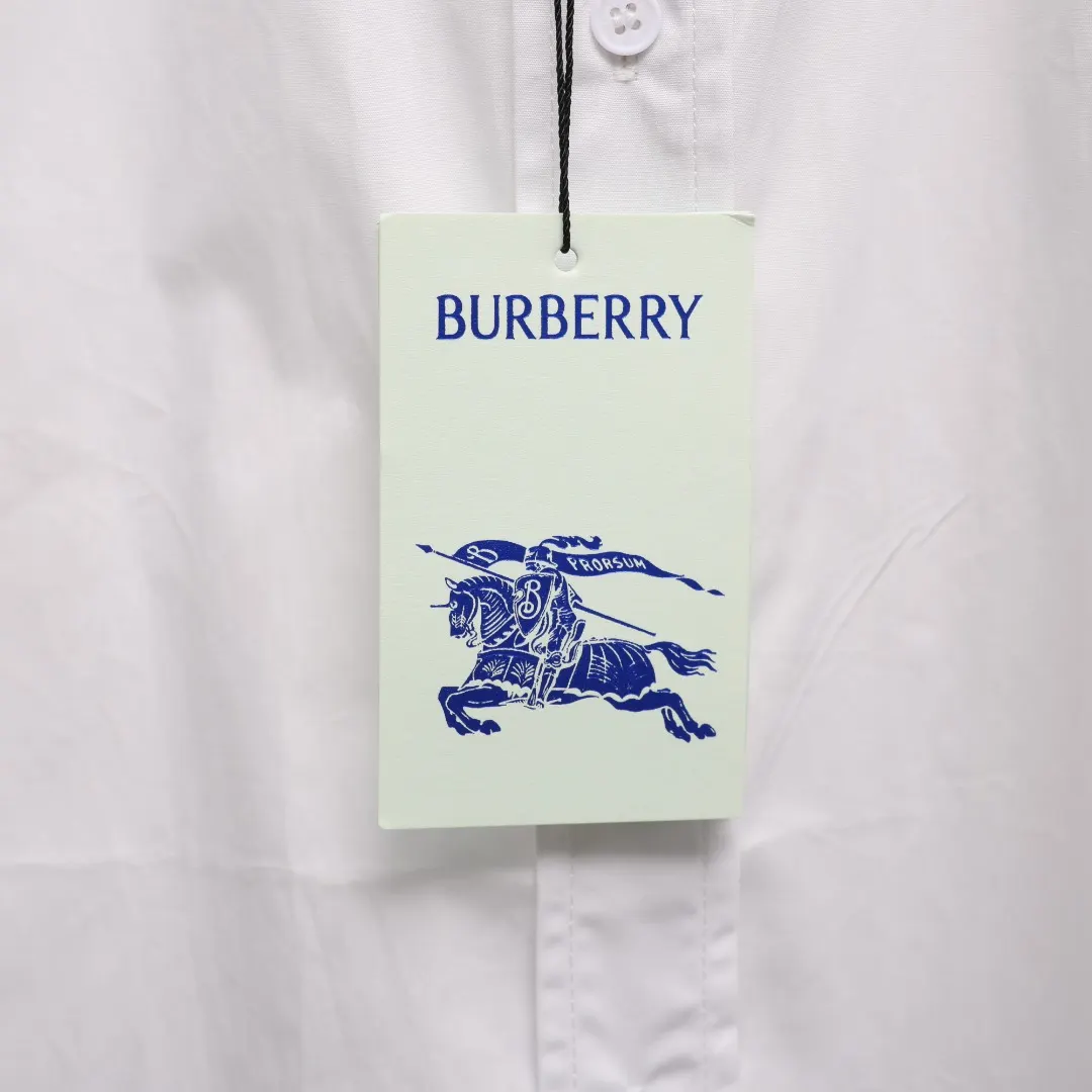 Embroidered Logo Poplin Shirt with Check Lining D17021352 — view 9