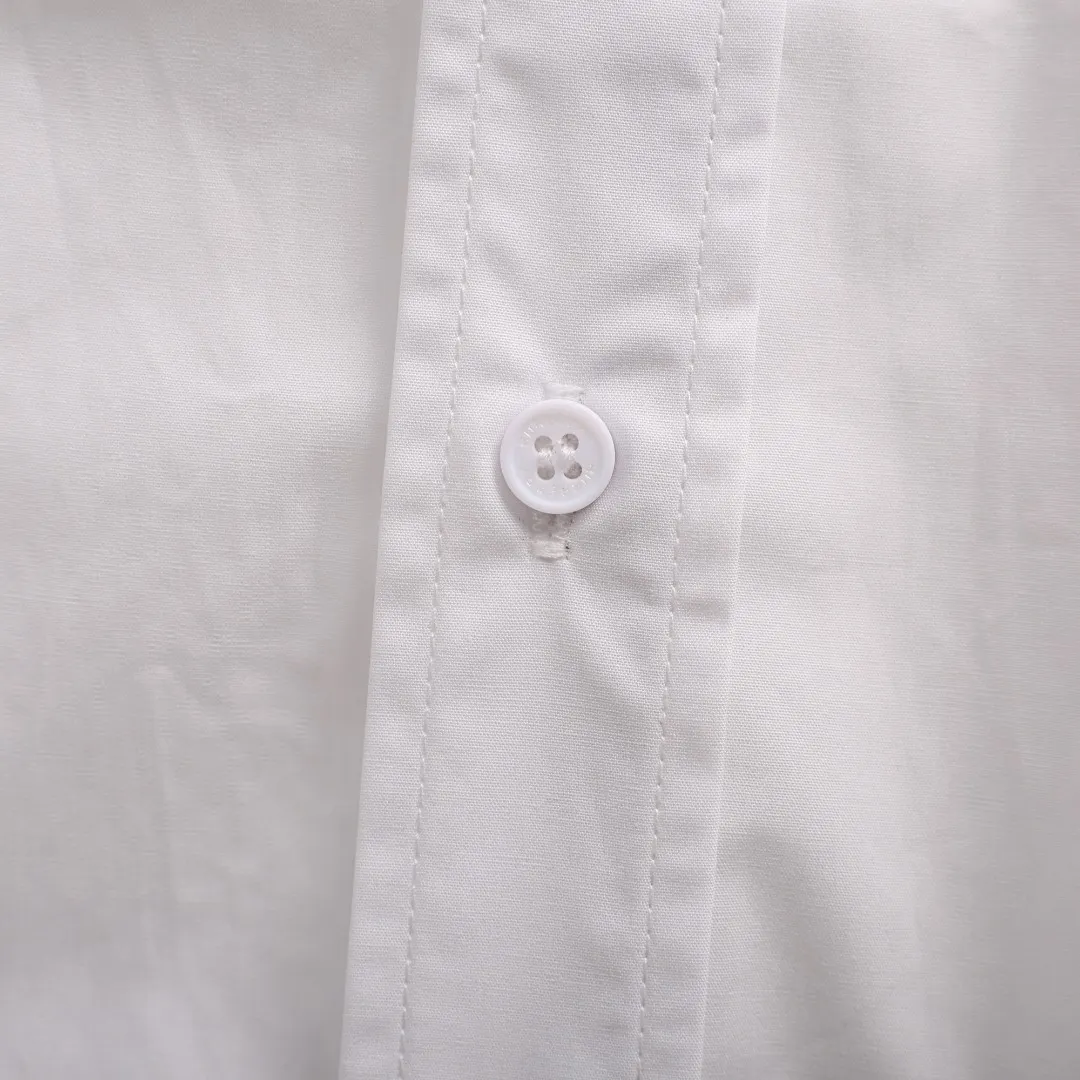 Embroidered Logo Poplin Shirt with Check Lining D17021352 — view 11
