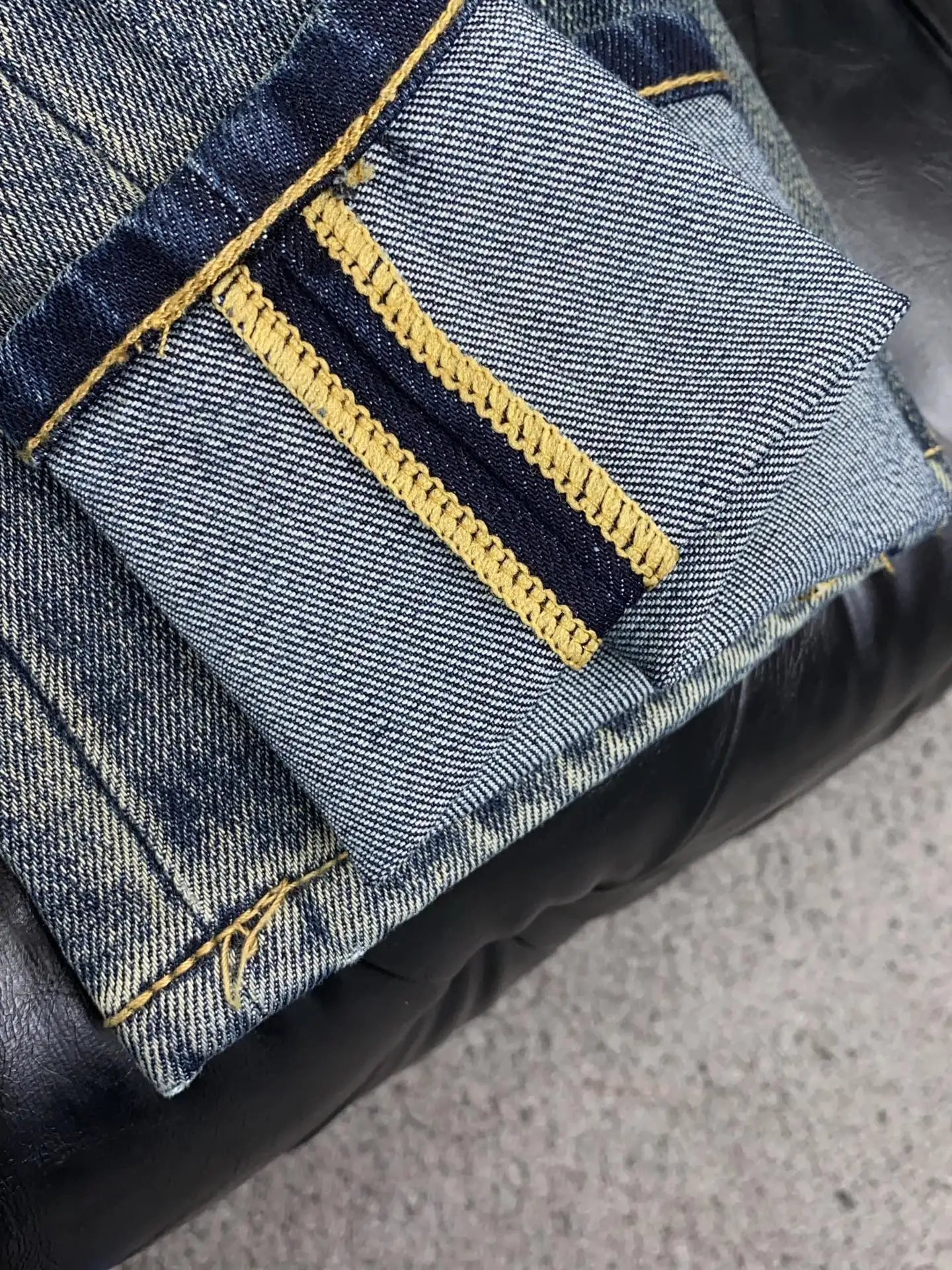 Monogram Embroidered Slim-Fit Straight-Leg Jeans D17522572 — view 8