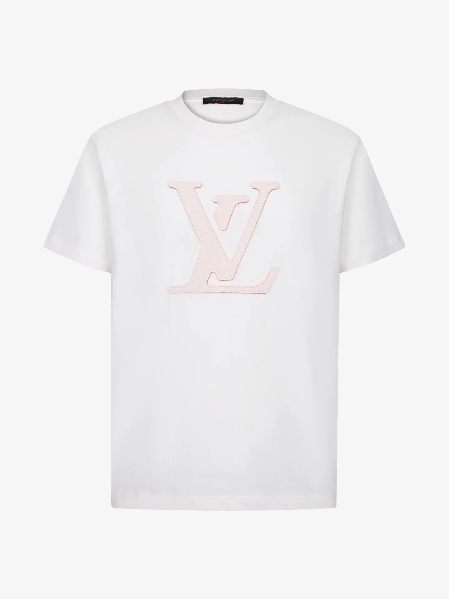 Laser-Cut Logo Appliqué Cotton T-Shirt D17519859