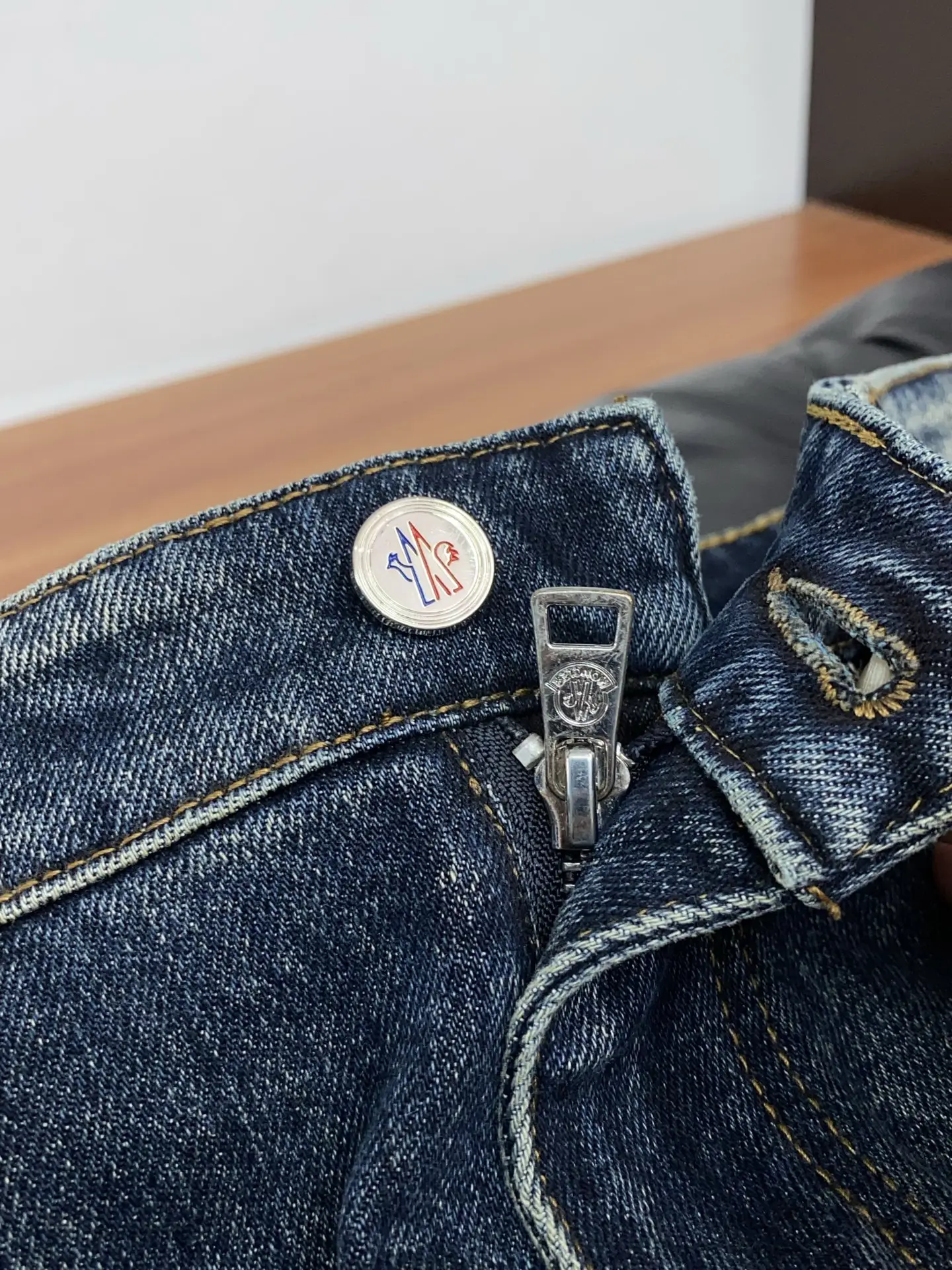 Moncler Slim-Fit Straight-Leg Jeans D17522571 — view 5