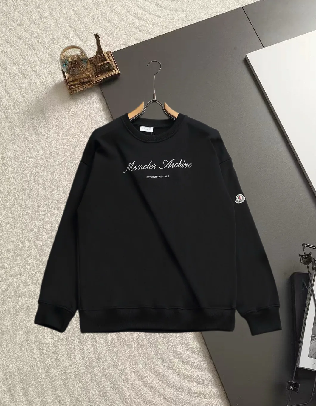 Moncler Archive Embroidered Crew-Neck Sweatshirt D17520218