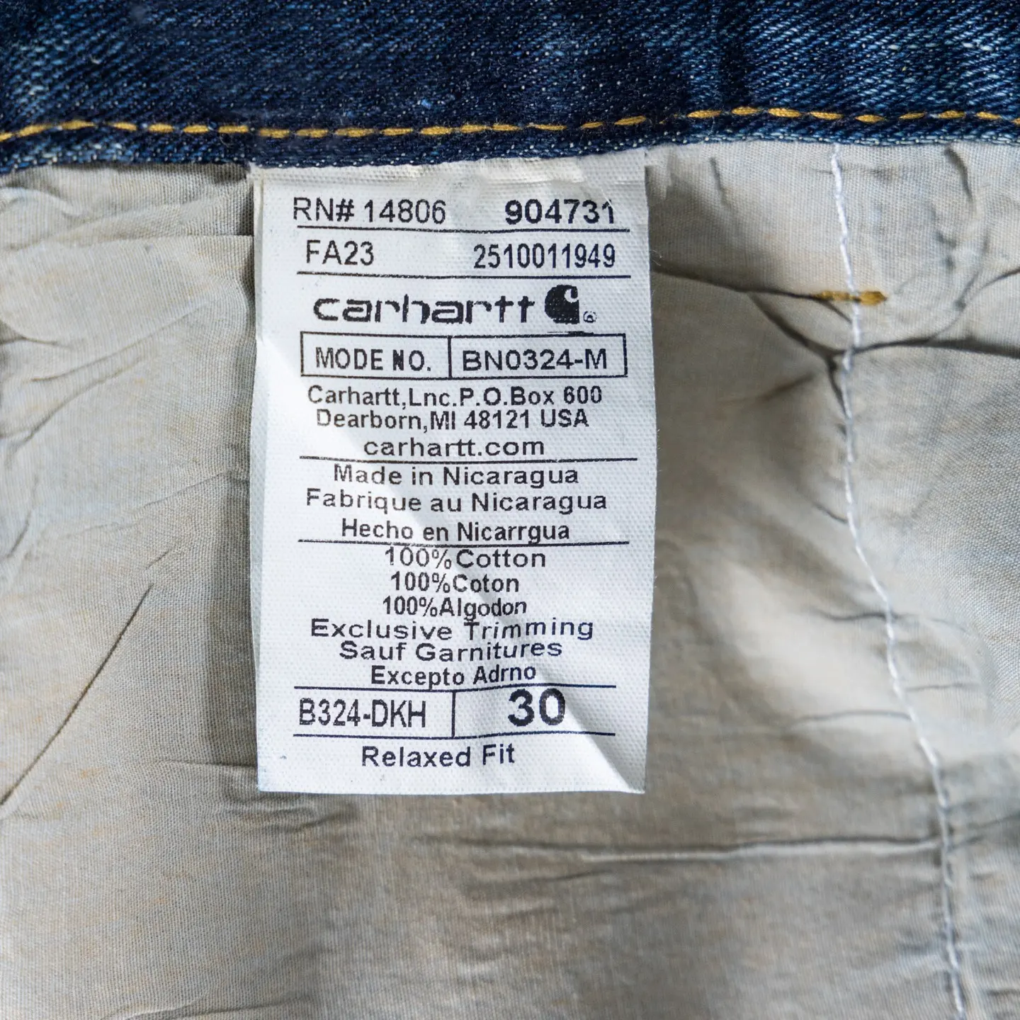 Double-Knee Straight-Leg Logger Jeans D17522601 — view 6