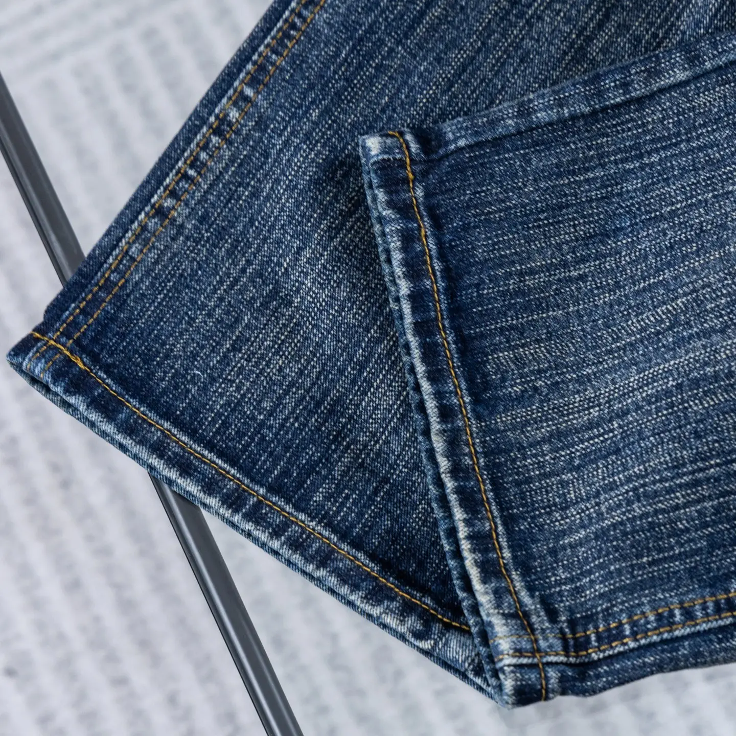 Double-Knee Straight-Leg Logger Jeans D17522601 — view 10