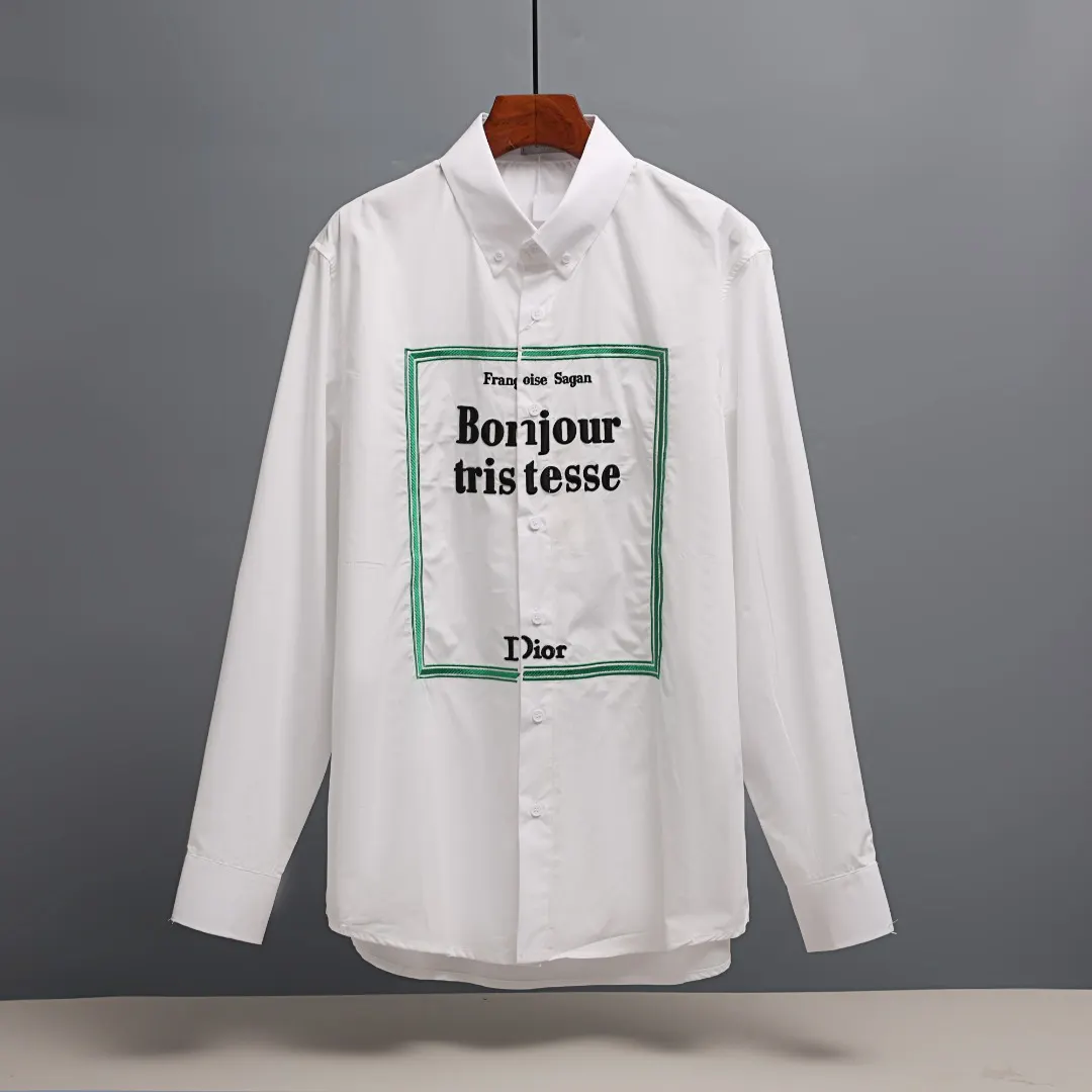 Bonjour Tristesse Embroidered Cotton Shirt D17521348