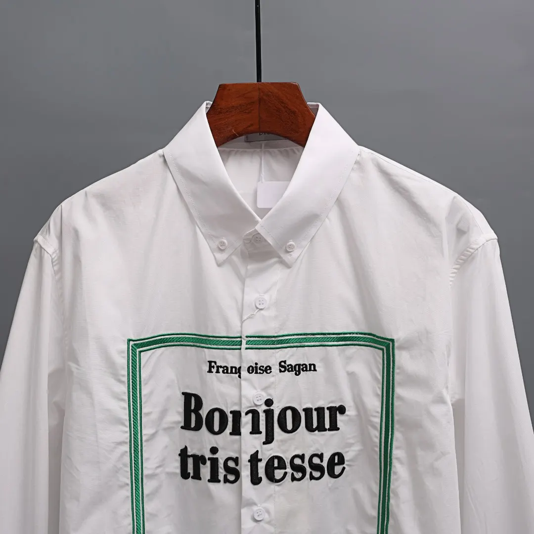 Bonjour Tristesse Embroidered Cotton Shirt D17521348 — view 4