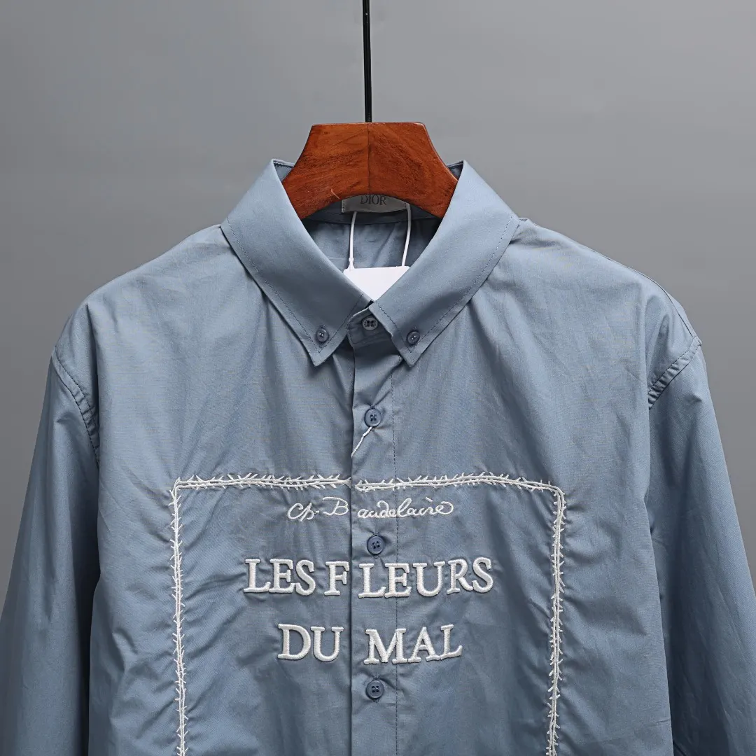 Les Fleurs du Mal Embroidered Cotton Shirt D17521347 — view 4