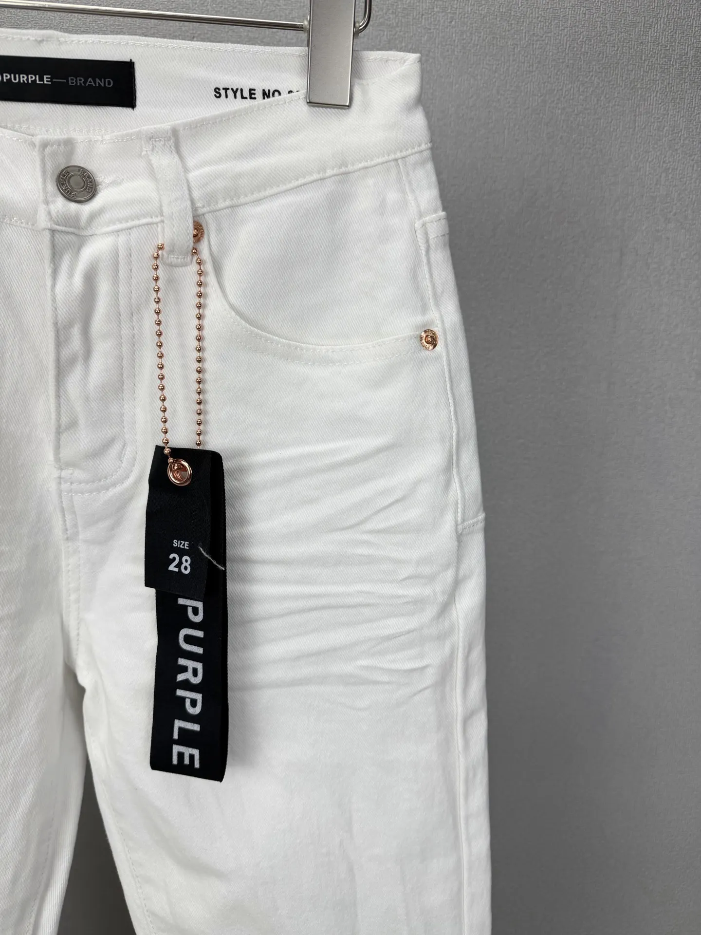 Crinkled Flare-Leg Stretch Jeans D17521875 — view 5