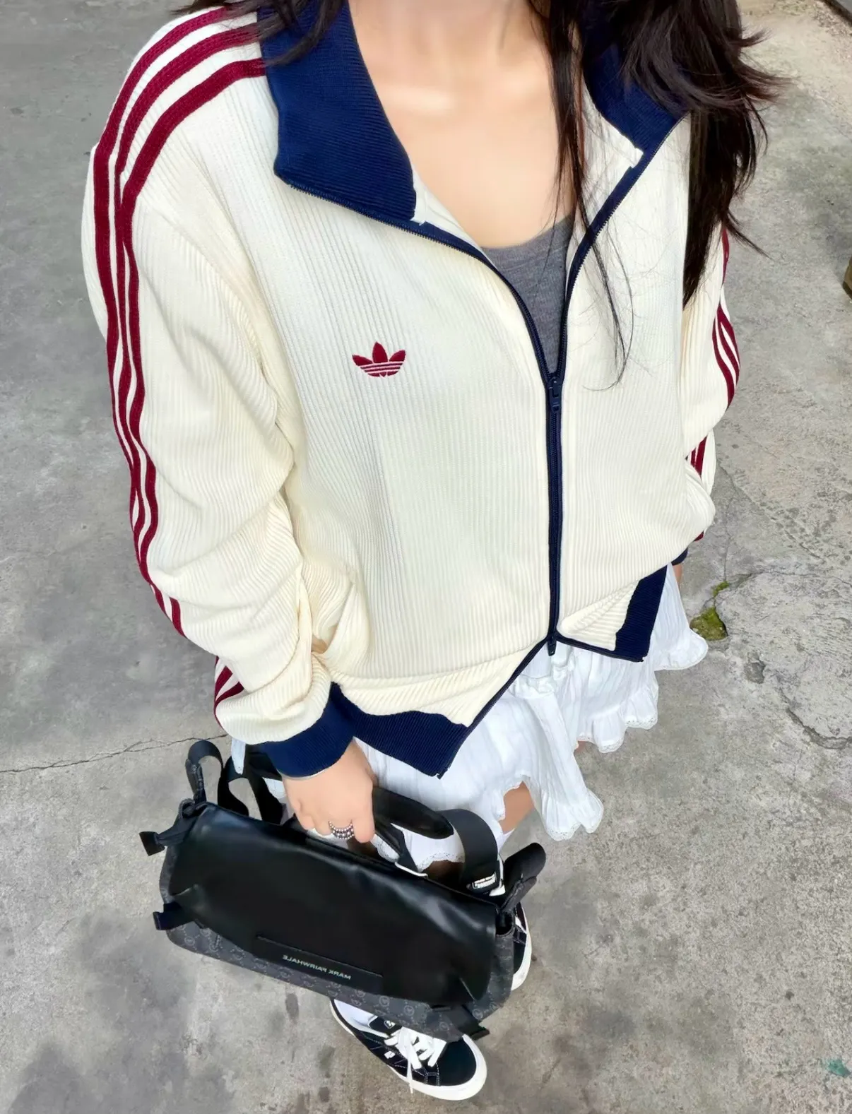 Originals Waffle Knit Track Jacket D17521751 — view 3