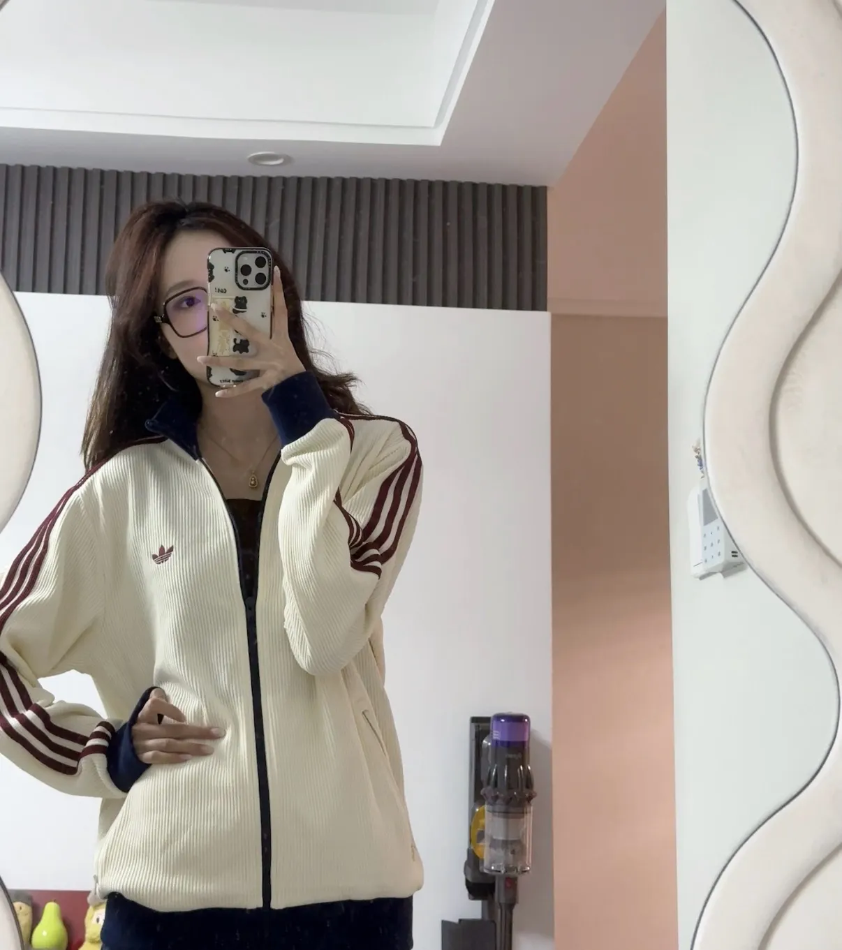 Originals Waffle Knit Track Jacket D17521751 — view 4