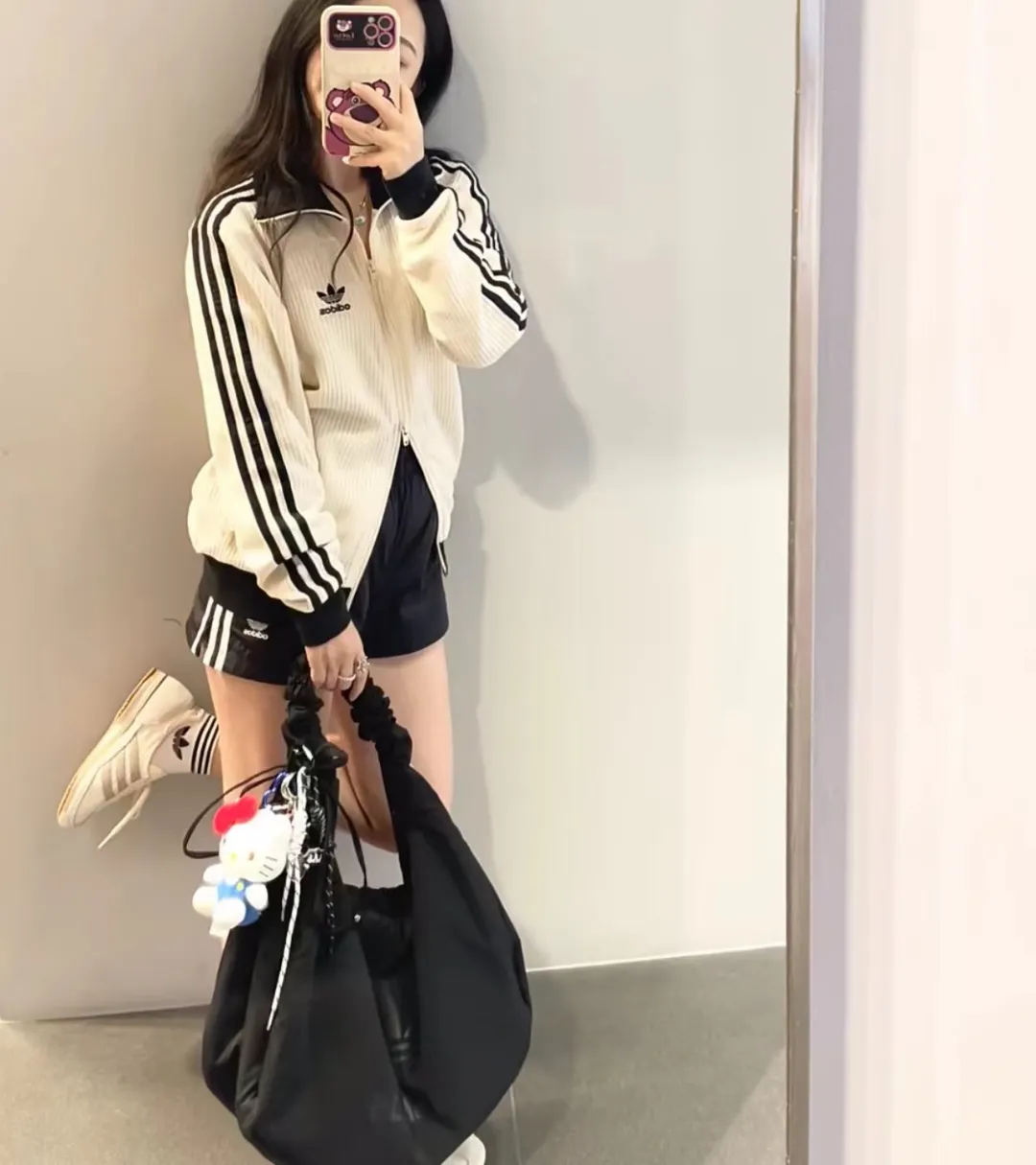 Waffle-Knit Zip-Up Track Jacket D17521734 — view 9