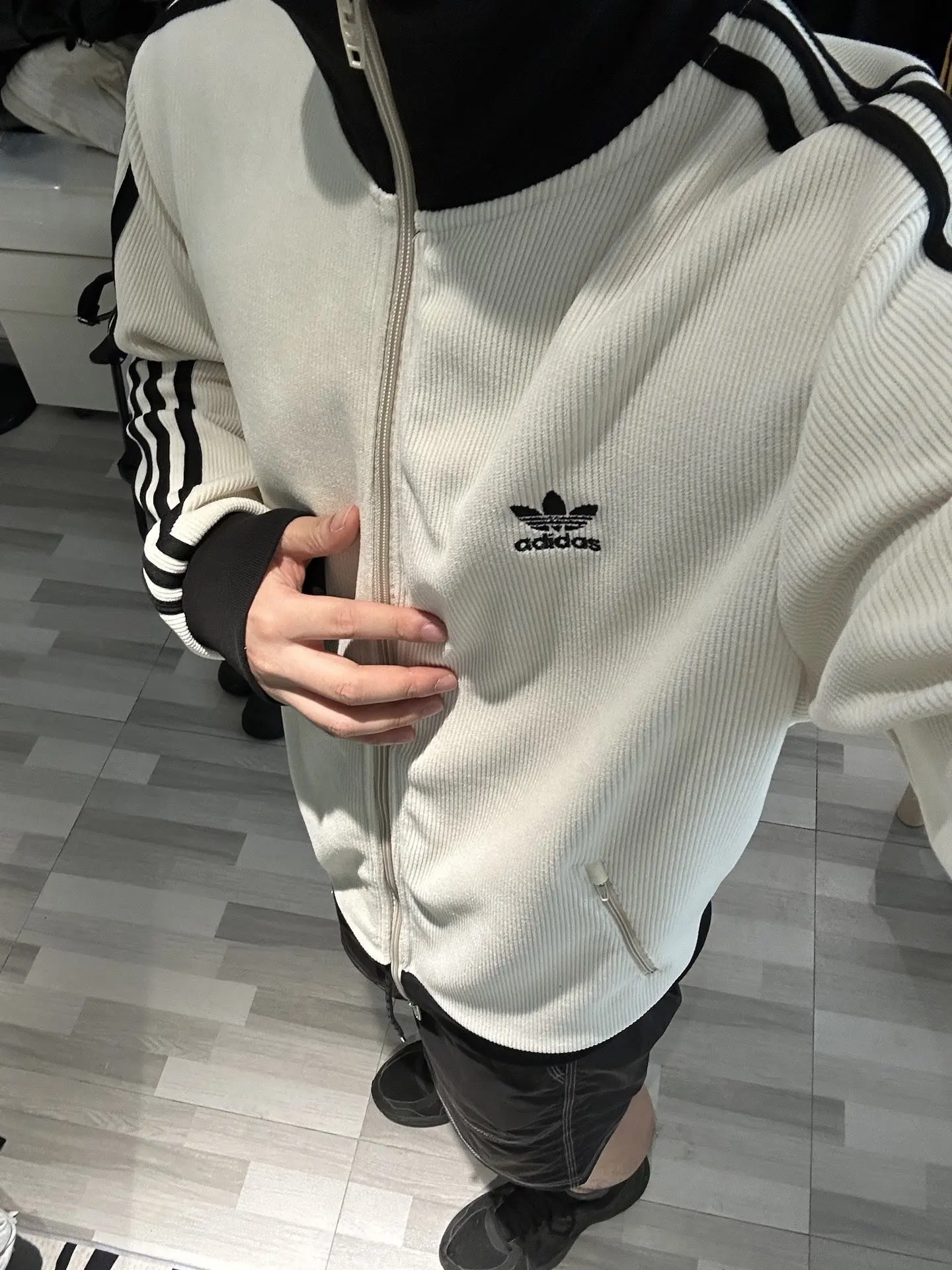 Waffle-Knit Zip-Up Track Jacket D17521734 — view 11