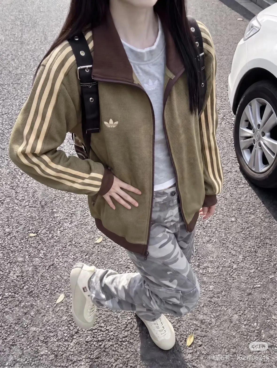 Originals Waffle Knit Track Jacket D17521753 — view 3