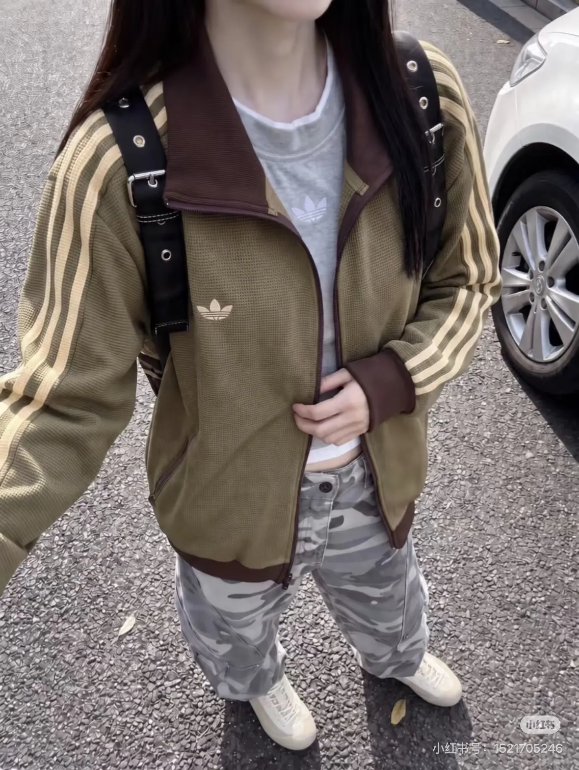 Originals Waffle Knit Track Jacket D17521753 — view 4