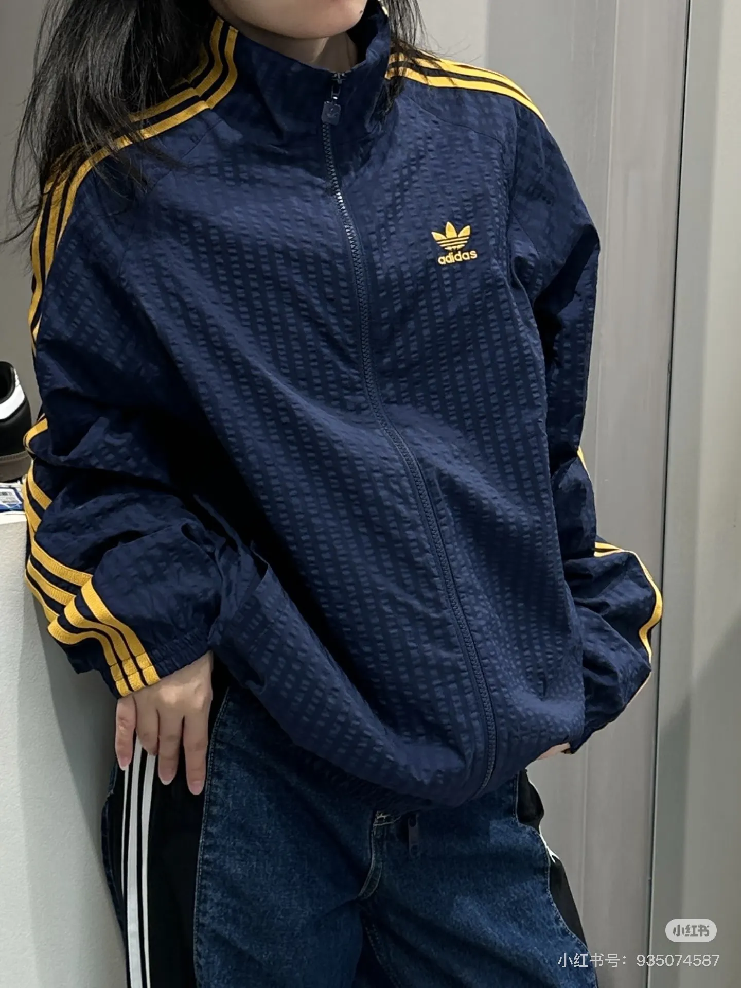 Seersucker Striped Track Jacket D17521743 — view 8