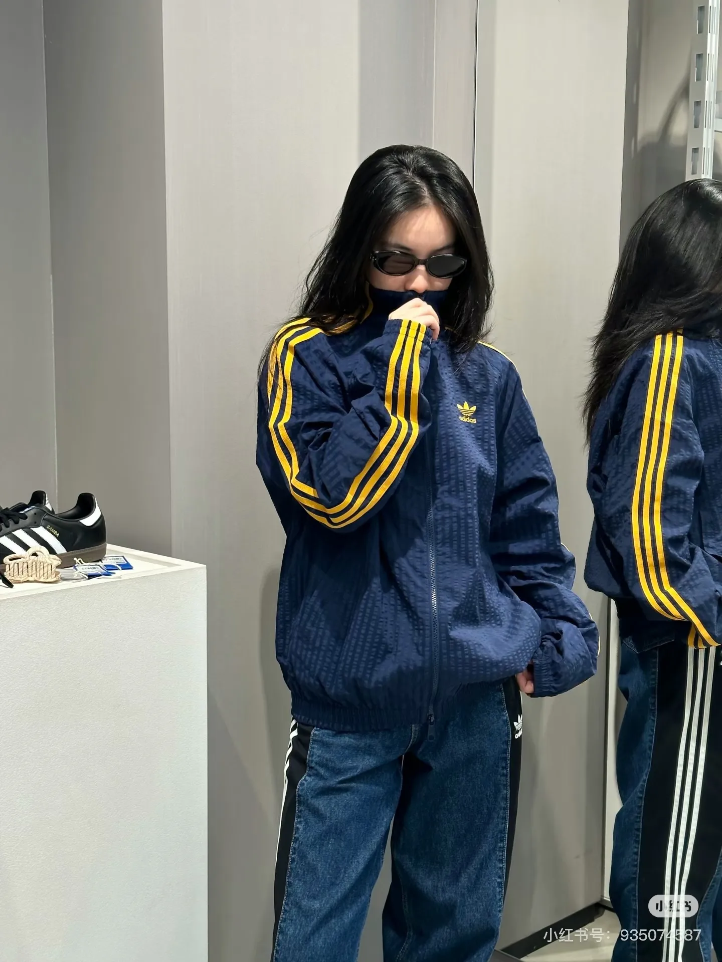 Seersucker Striped Track Jacket D17521743 — view 10