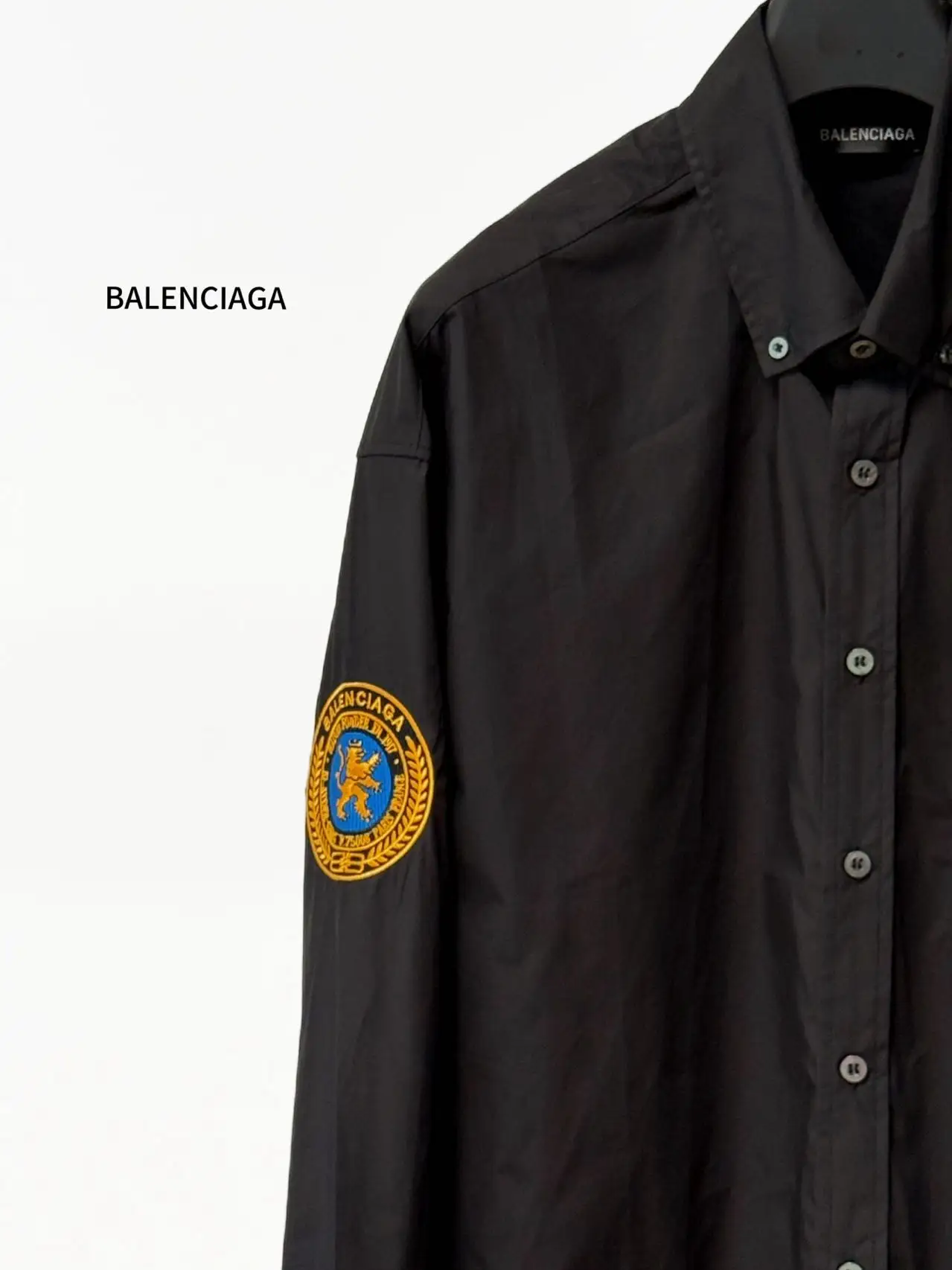 Embroidered Crest Logo Long-Sleeve Shirt D17519830 — view 3