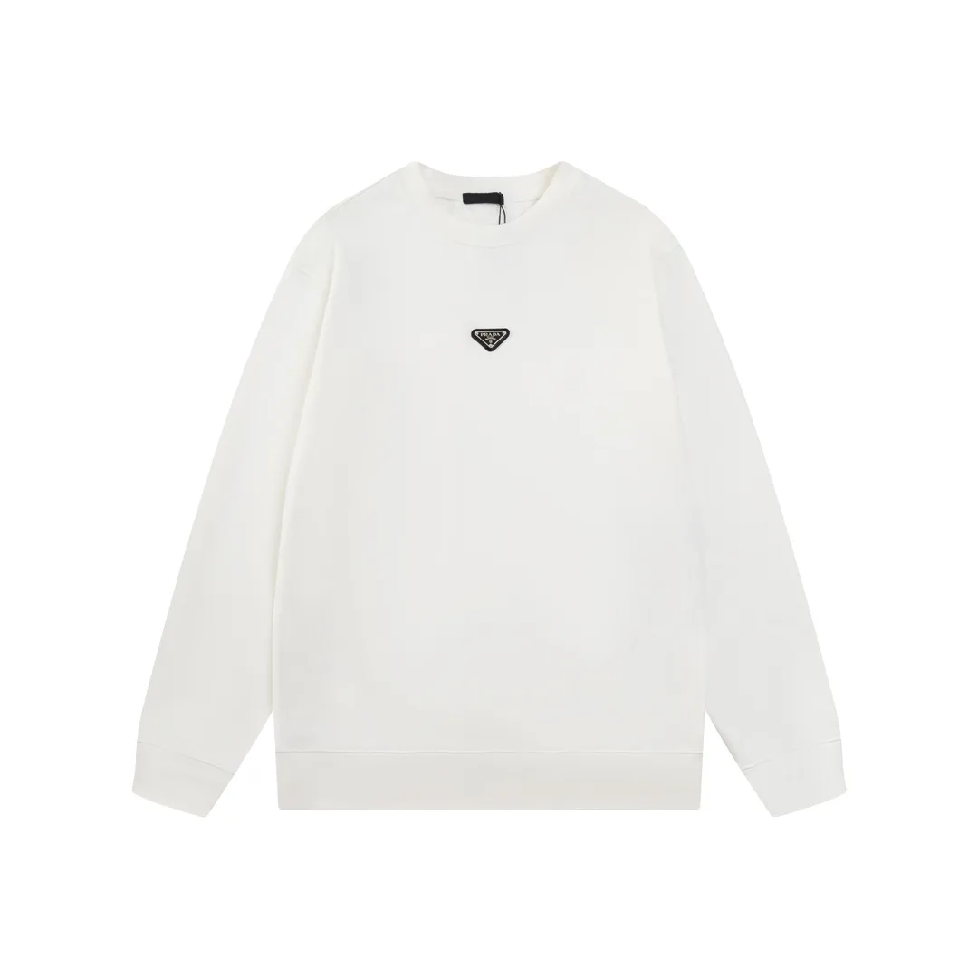 Triangle Logo Plaque Crew-Neck Sweatshirt D17819887 — view 2