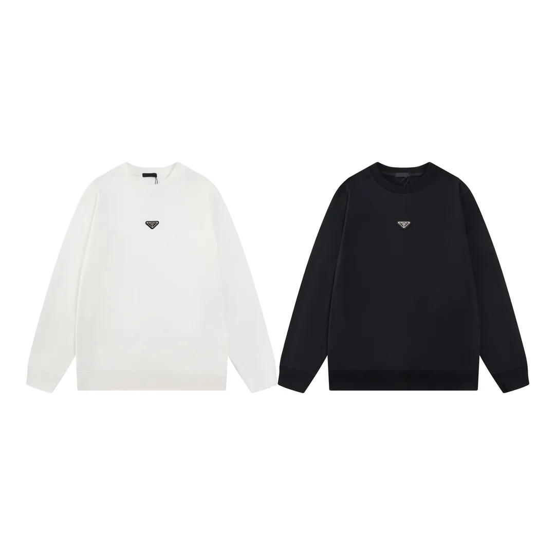 Triangle Logo Plaque Crew-Neck Sweatshirt D17819887 — view 10