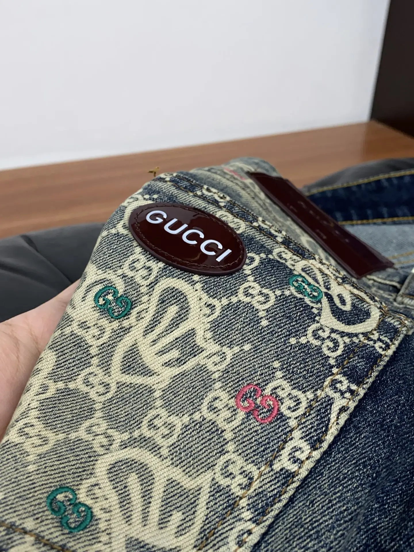 Monogram Slim-Fit Straight-Leg Jeans D18022570 — view 6