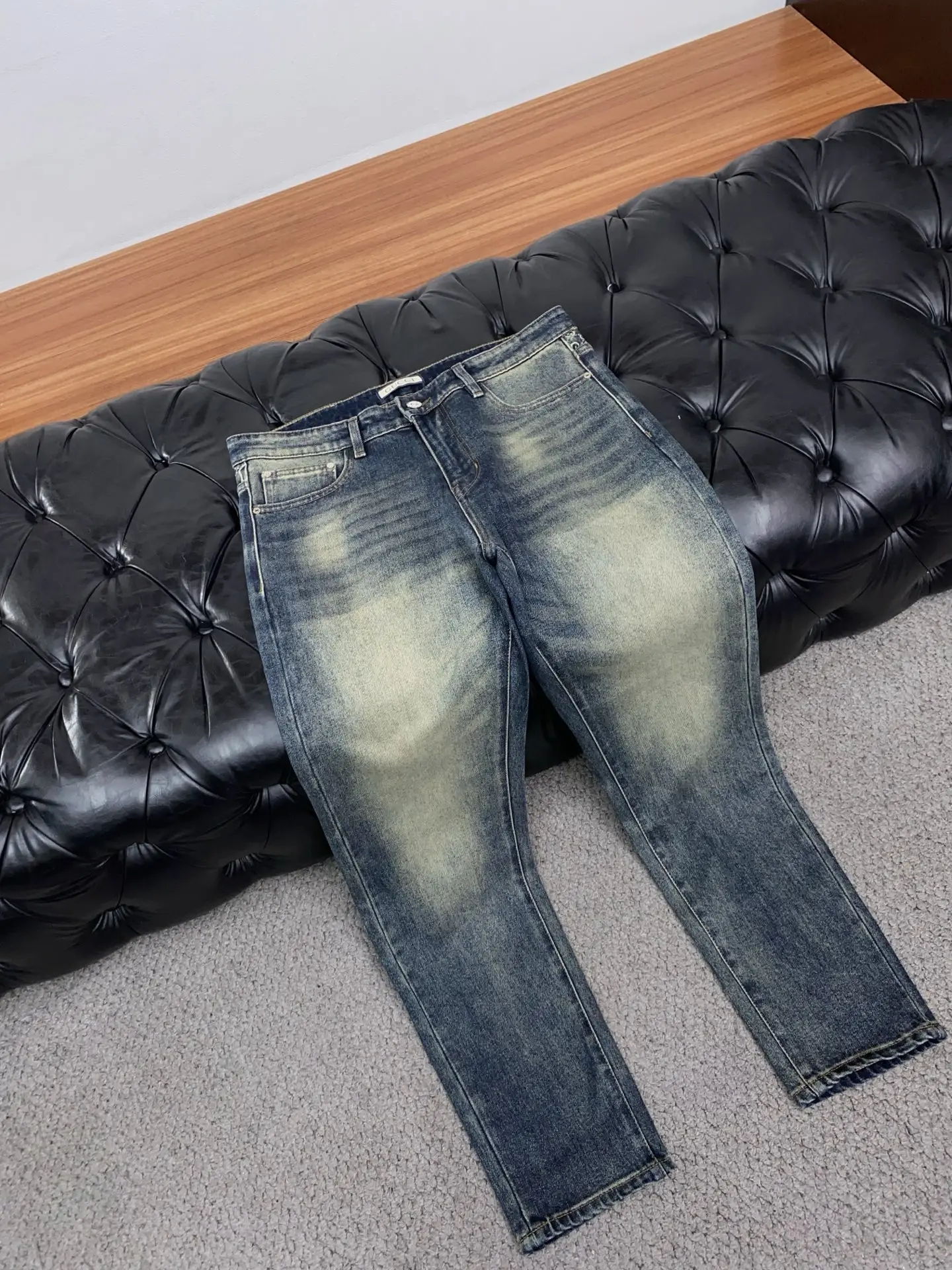 Monogram Slim-Fit Straight-Leg Jeans D18022570 — view 7