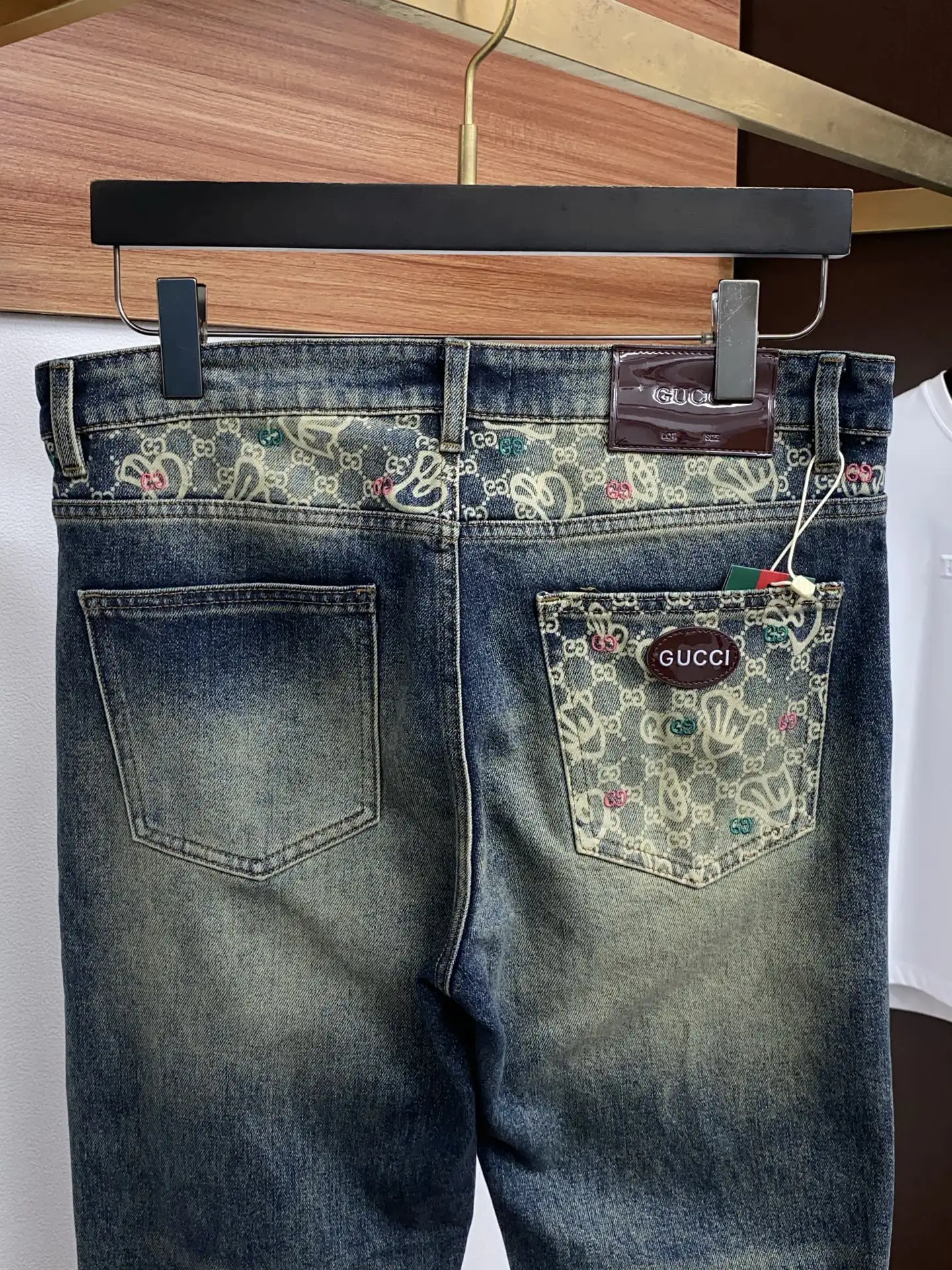 Monogram Slim-Fit Straight-Leg Jeans D18022570 — view 9