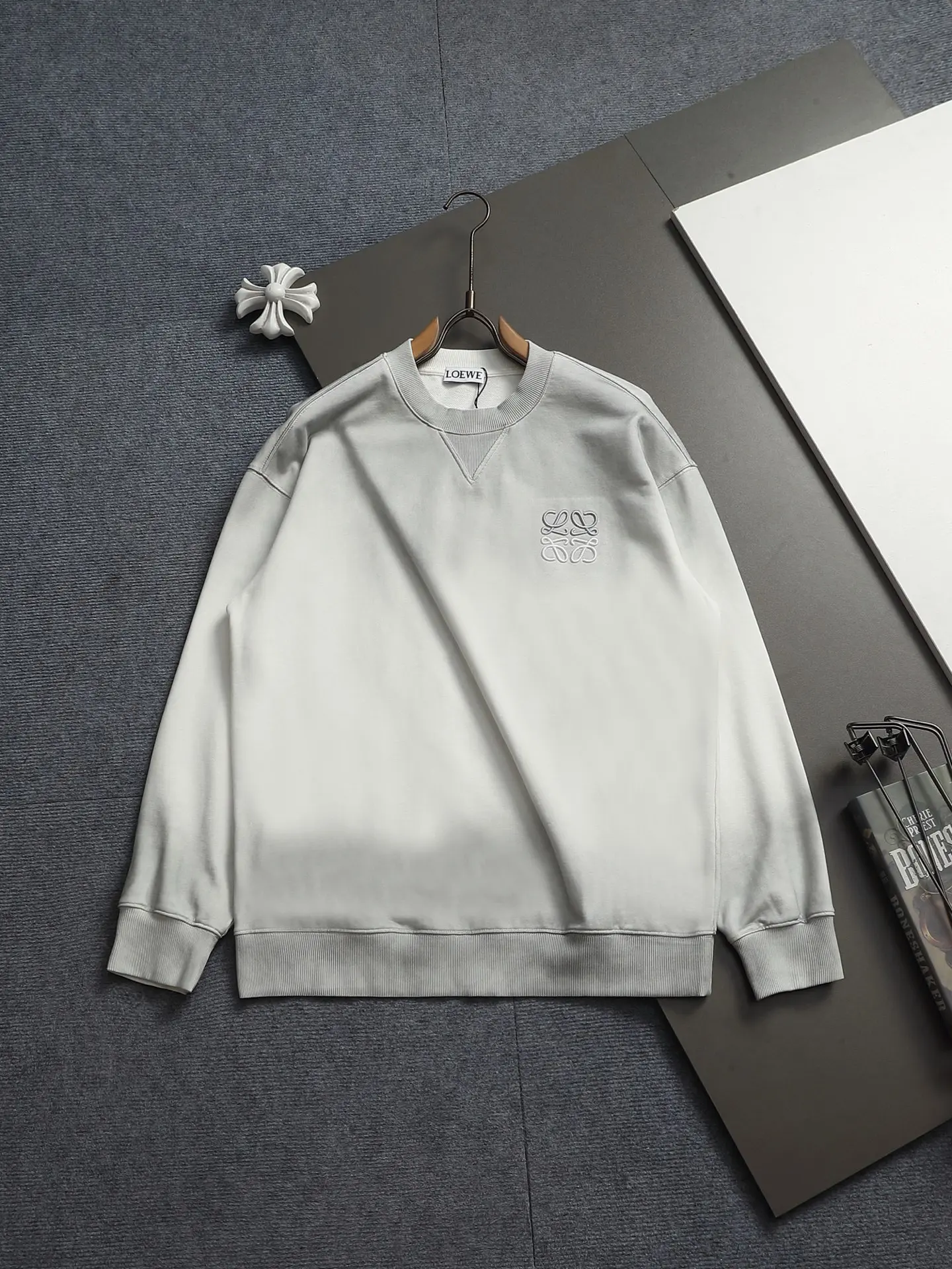 Anagram Embroidered Tie-Dye Sweatshirt D18021934