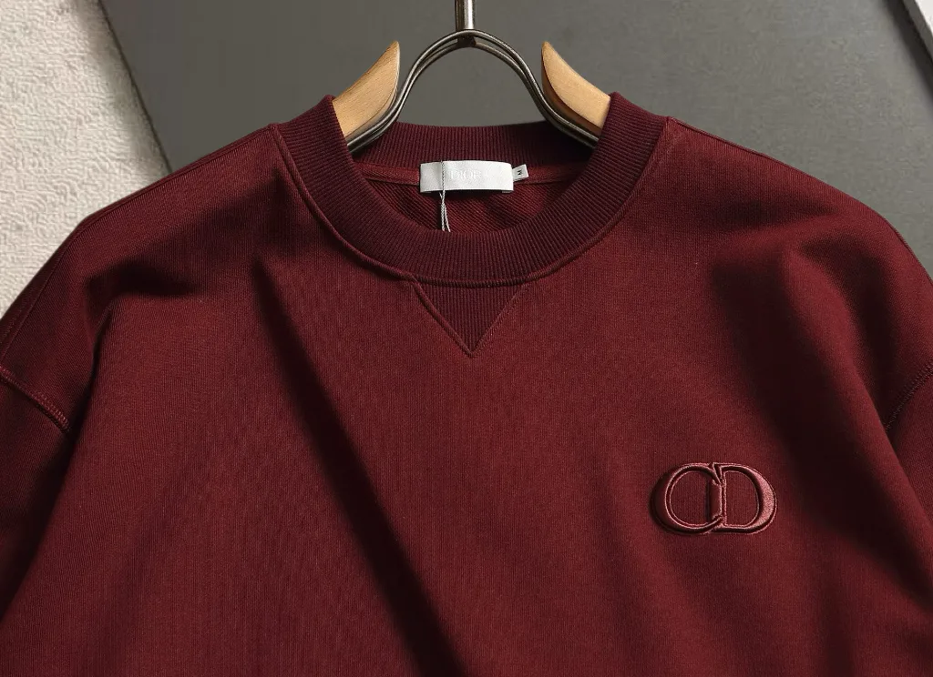 CD Logo Embroidered Crew-Neck Sweatshirt D18020195 — view 3