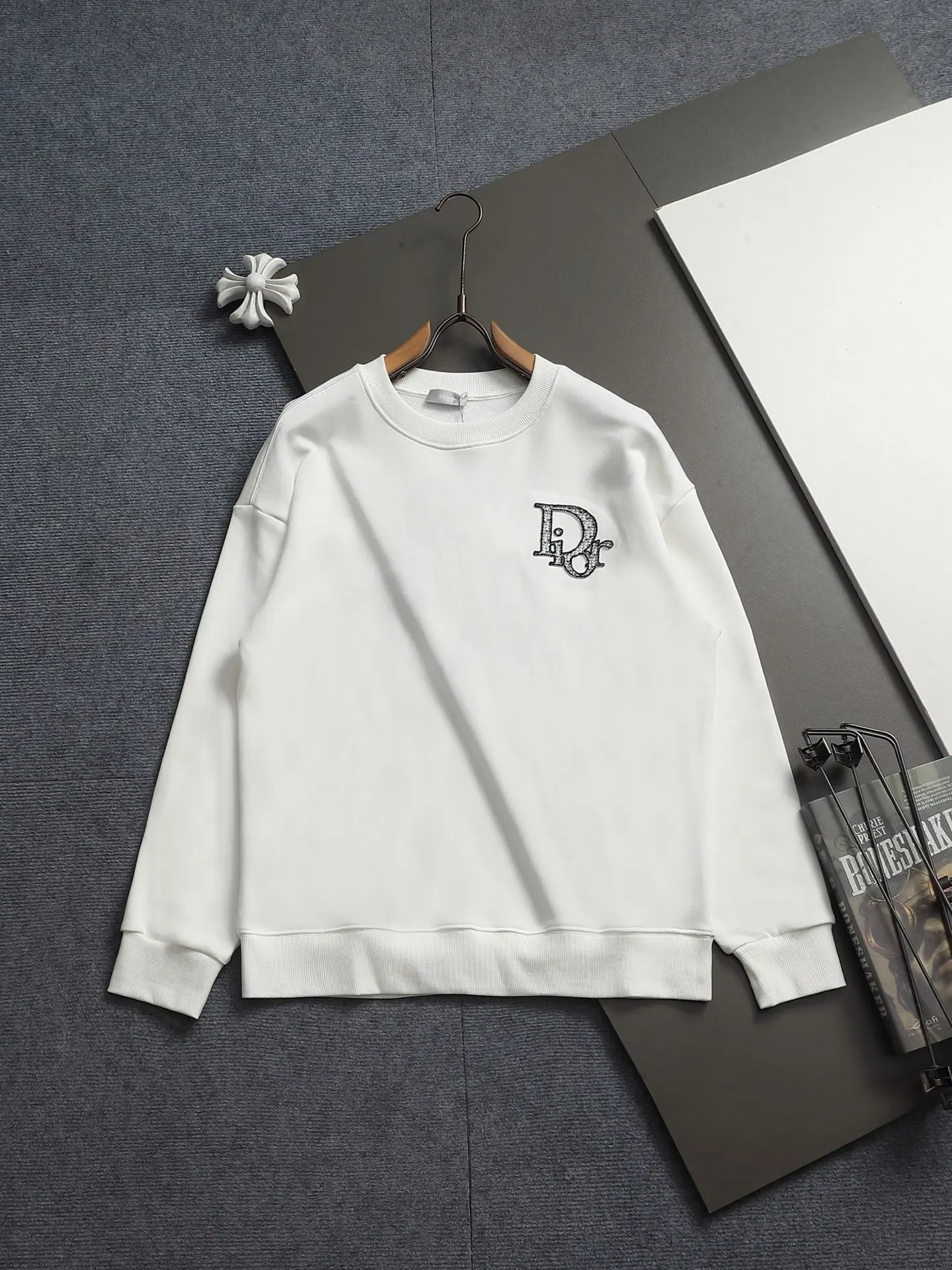 Logo-Embroidered Crew-Neck Sweatshirt D18021953