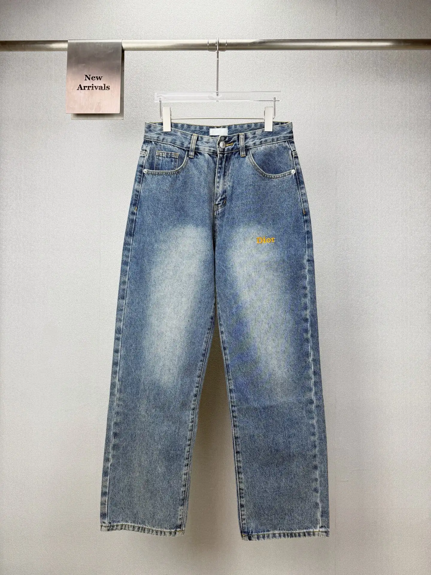 Logo-Embroidered Straight-Leg Jeans D18021865