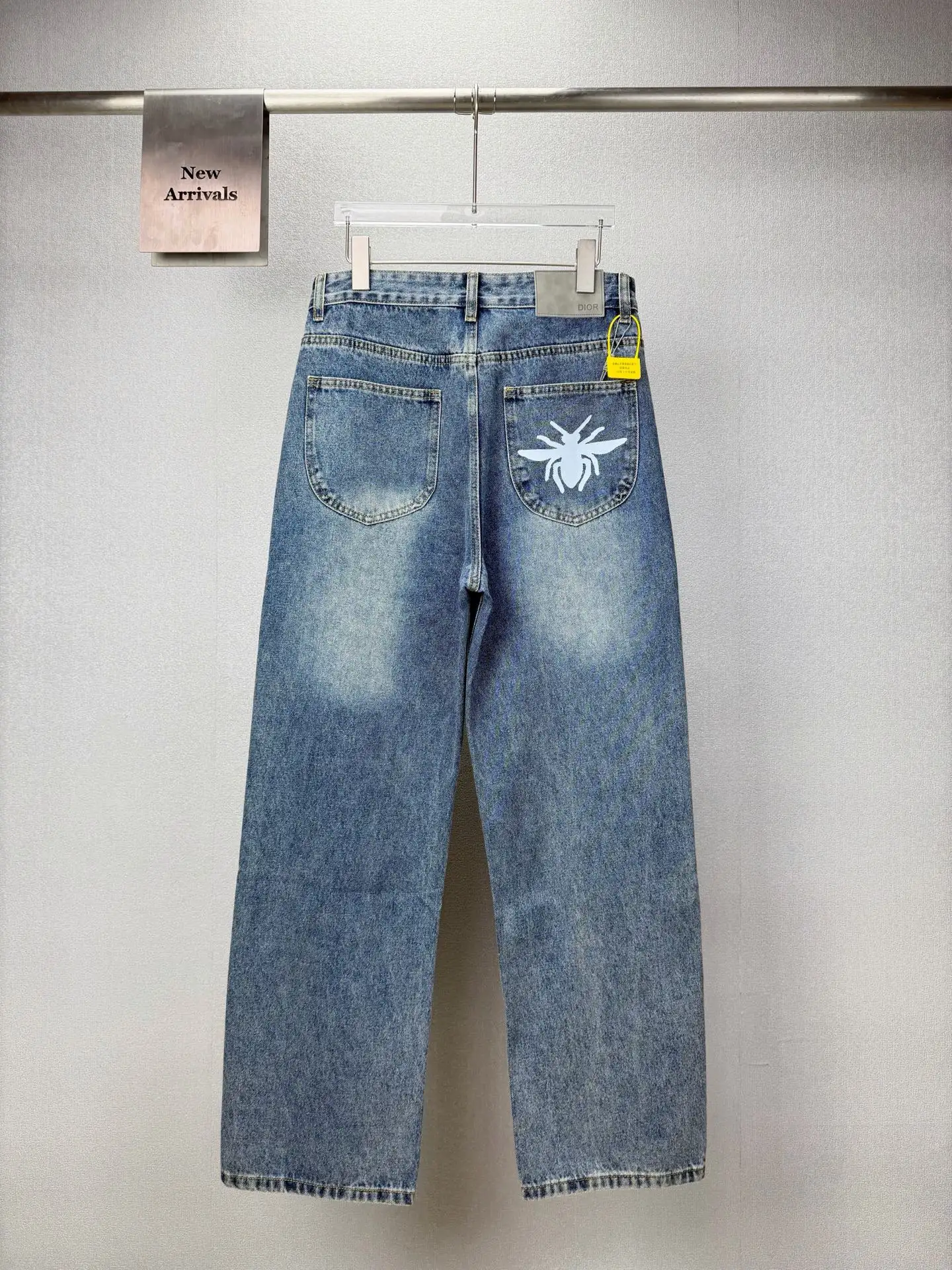 Logo-Embroidered Straight-Leg Jeans D18021865 — view 2