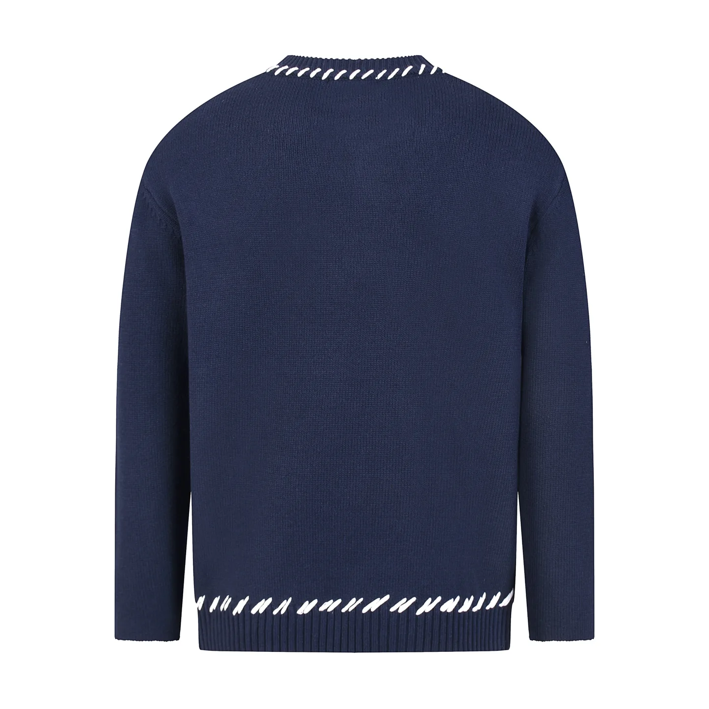 Ami de Coeur Intarsia Knit Crew-Neck Sweater D18020330 — view 3