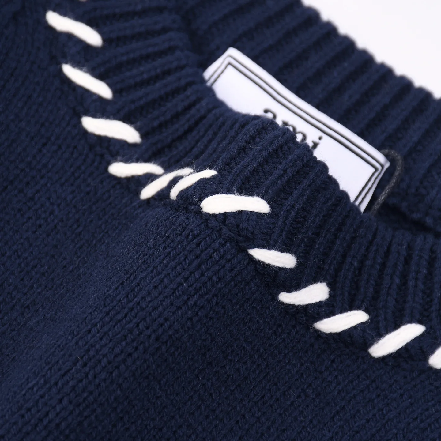 Ami de Coeur Intarsia Knit Crew-Neck Sweater D18020330 — view 10