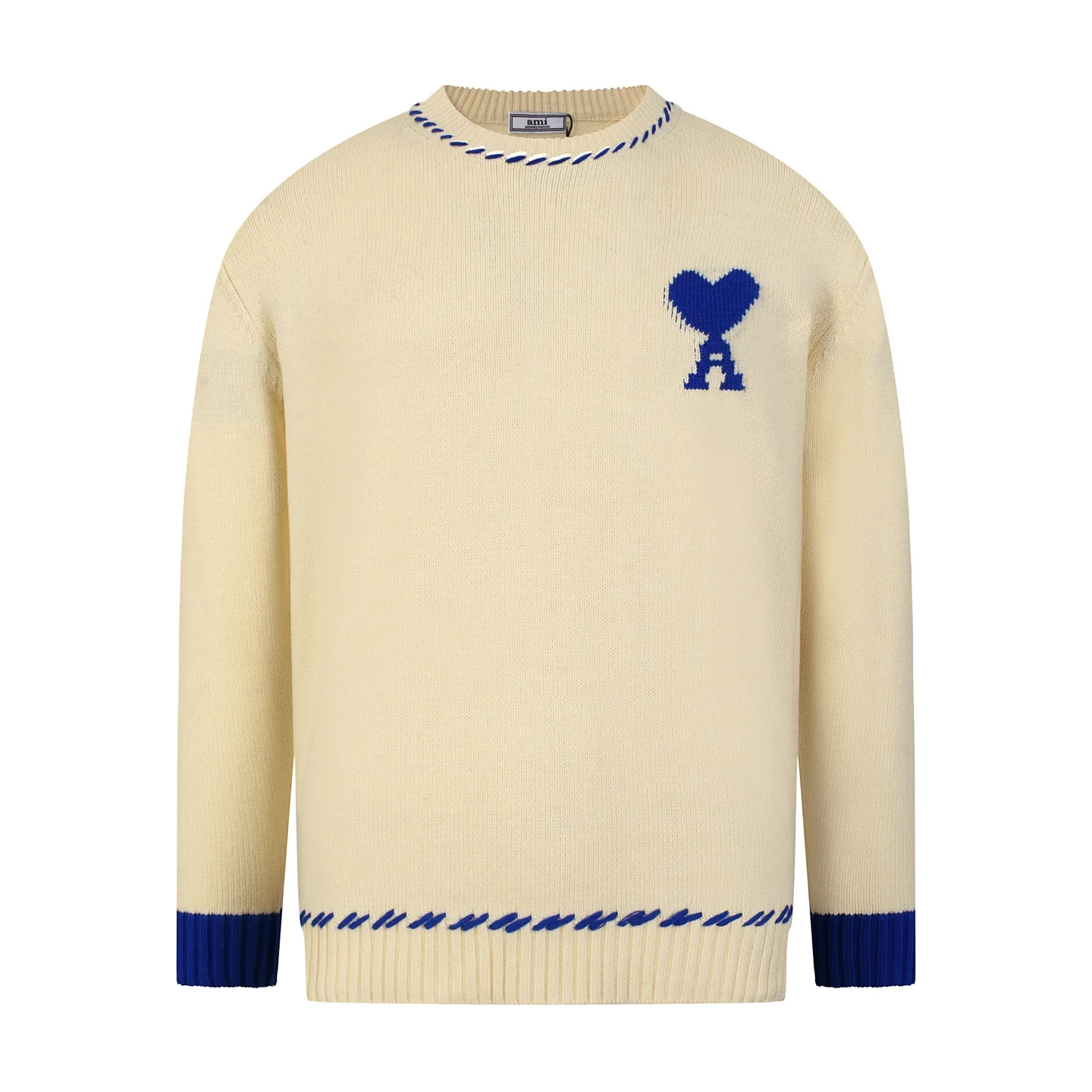 Ami de Coeur Intarsia Knit Sweater D18020329