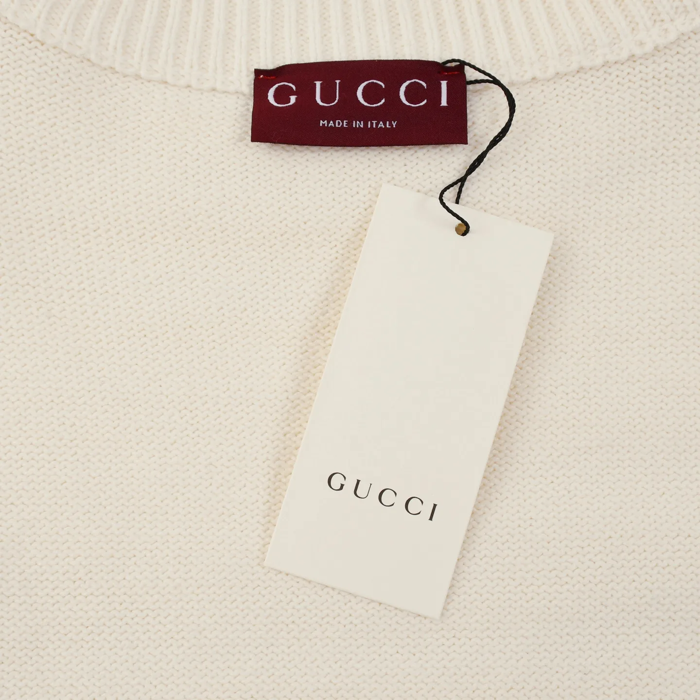 Logo-Embossed Cotton Knit Sweater D18020326 — view 9