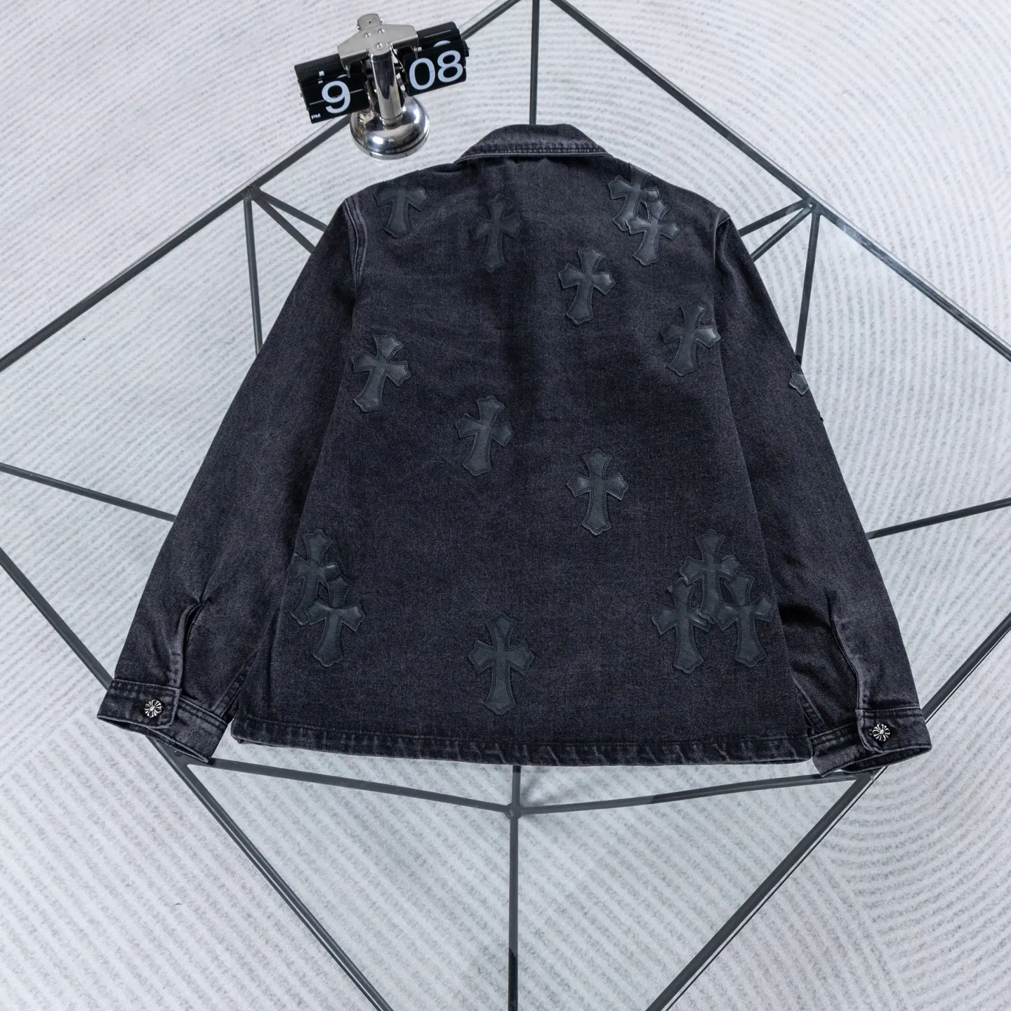 Chrome Hearts Cross Patch Washed Denim Jacket D18022604 — view 2