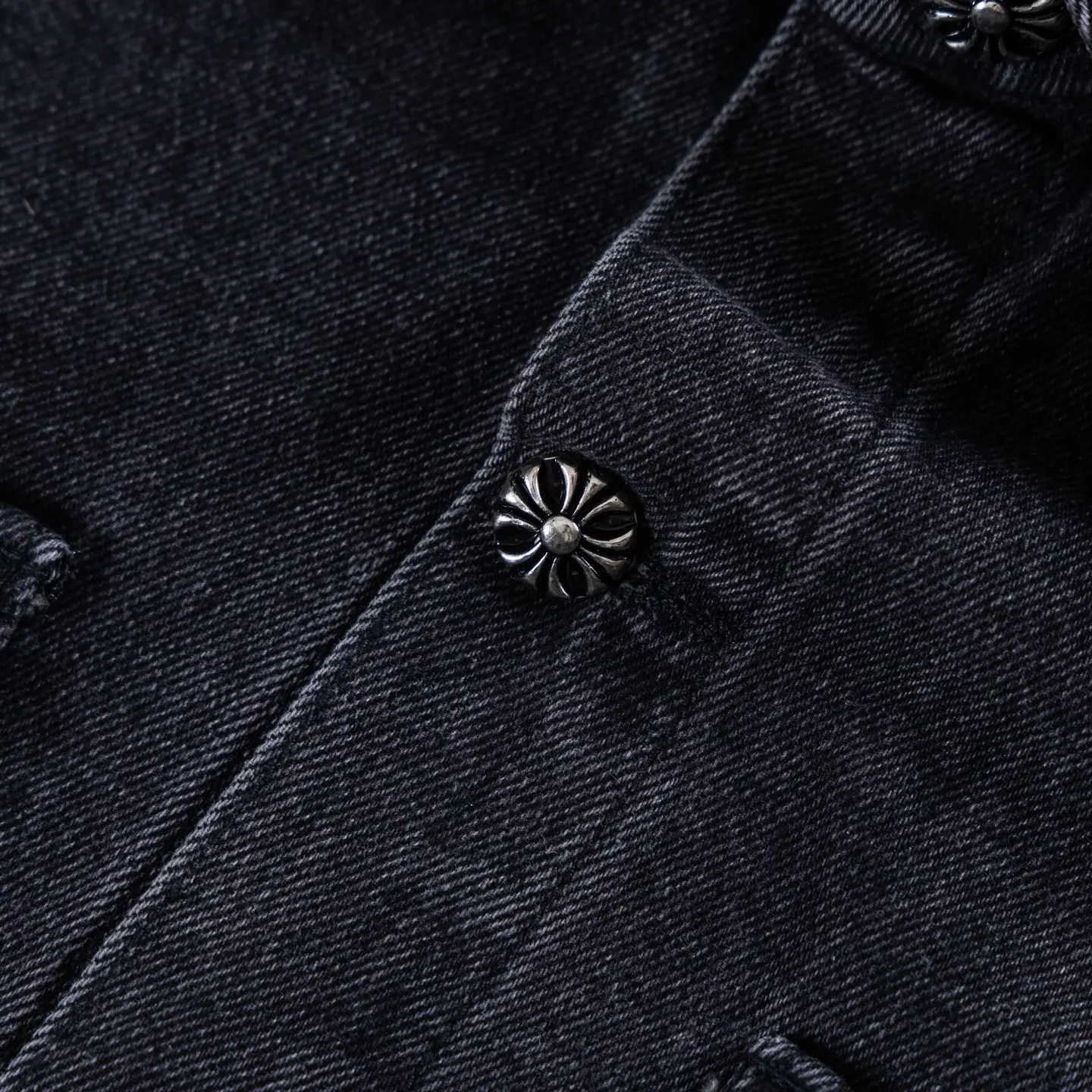 Chrome Hearts Cross Patch Washed Denim Jacket D18022604 — view 5