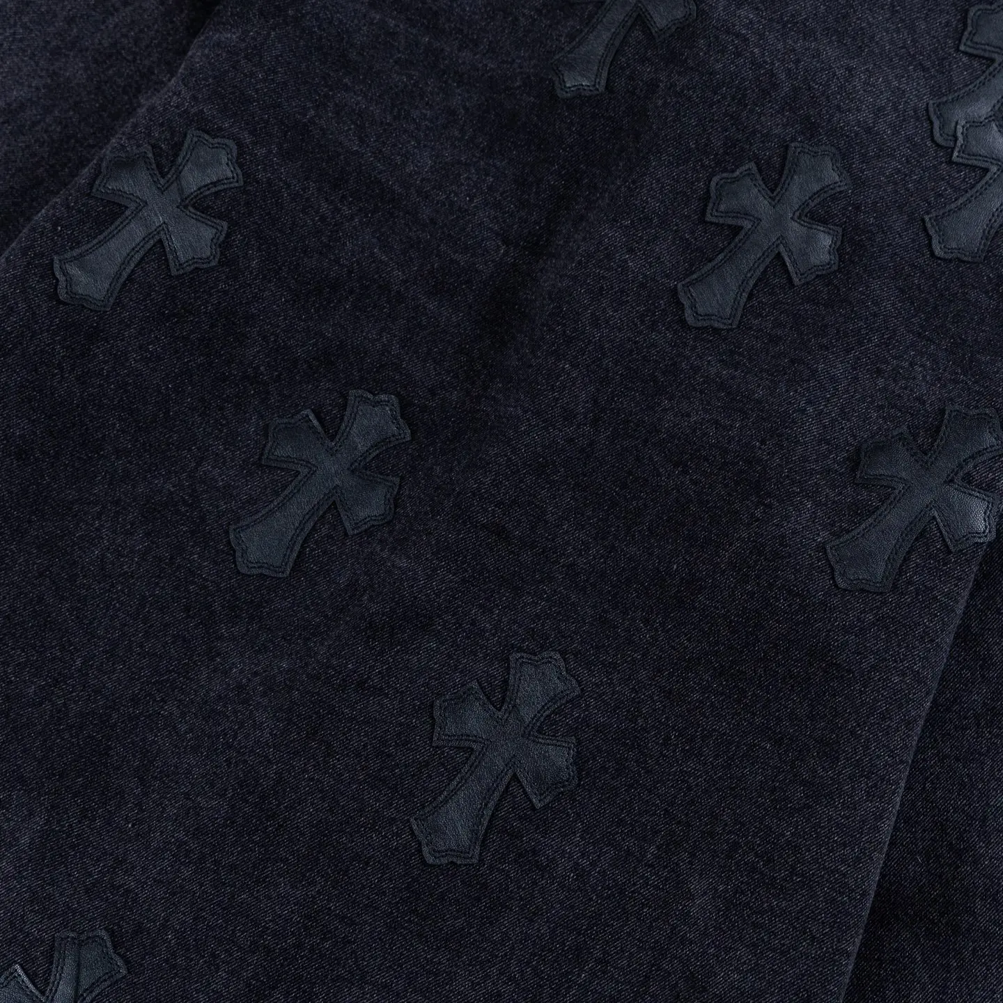 Chrome Hearts Cross Patch Washed Denim Jacket D18022604 — view 9
